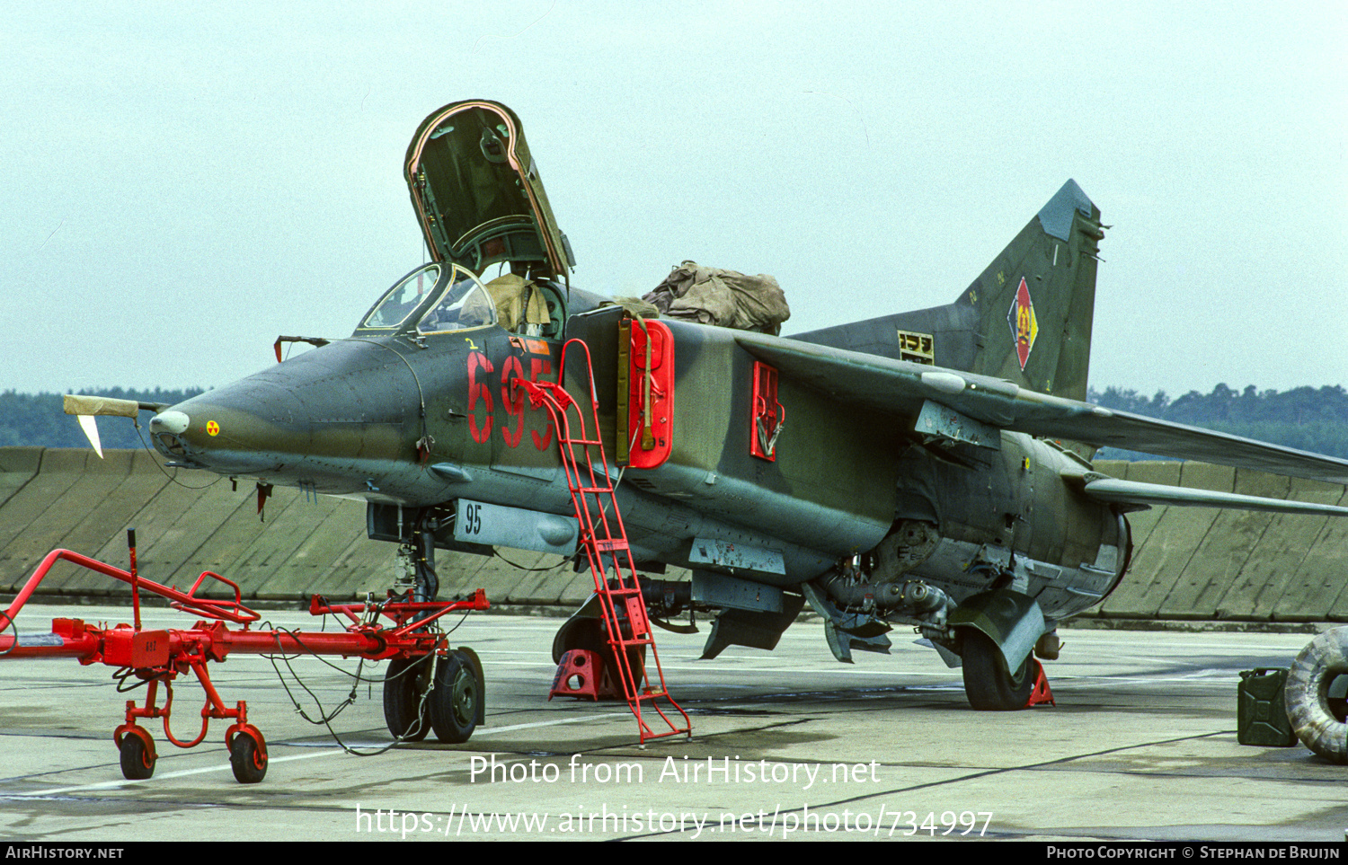 Aircraft Photo of 695 | Mikoyan-Gurevich MiG-23BN | East Germany - Air Force | AirHistory.net #734997