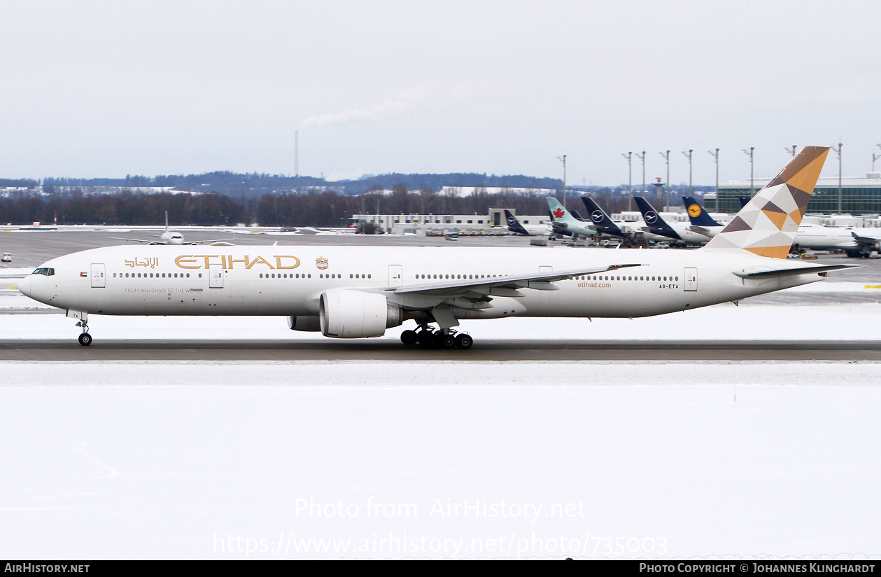 Aircraft Photo of A6-ETA | Boeing 777-3FX/ER | Etihad Airways | AirHistory.net #735003