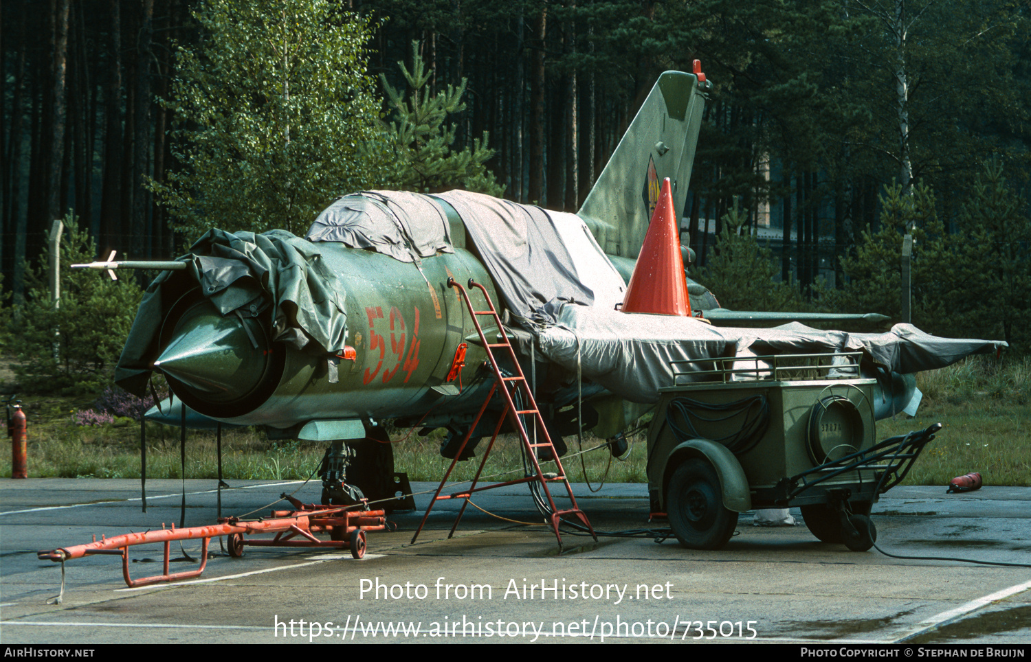 Aircraft Photo of 594 | Mikoyan-Gurevich MiG-21M | East Germany - Air Force | AirHistory.net #735015