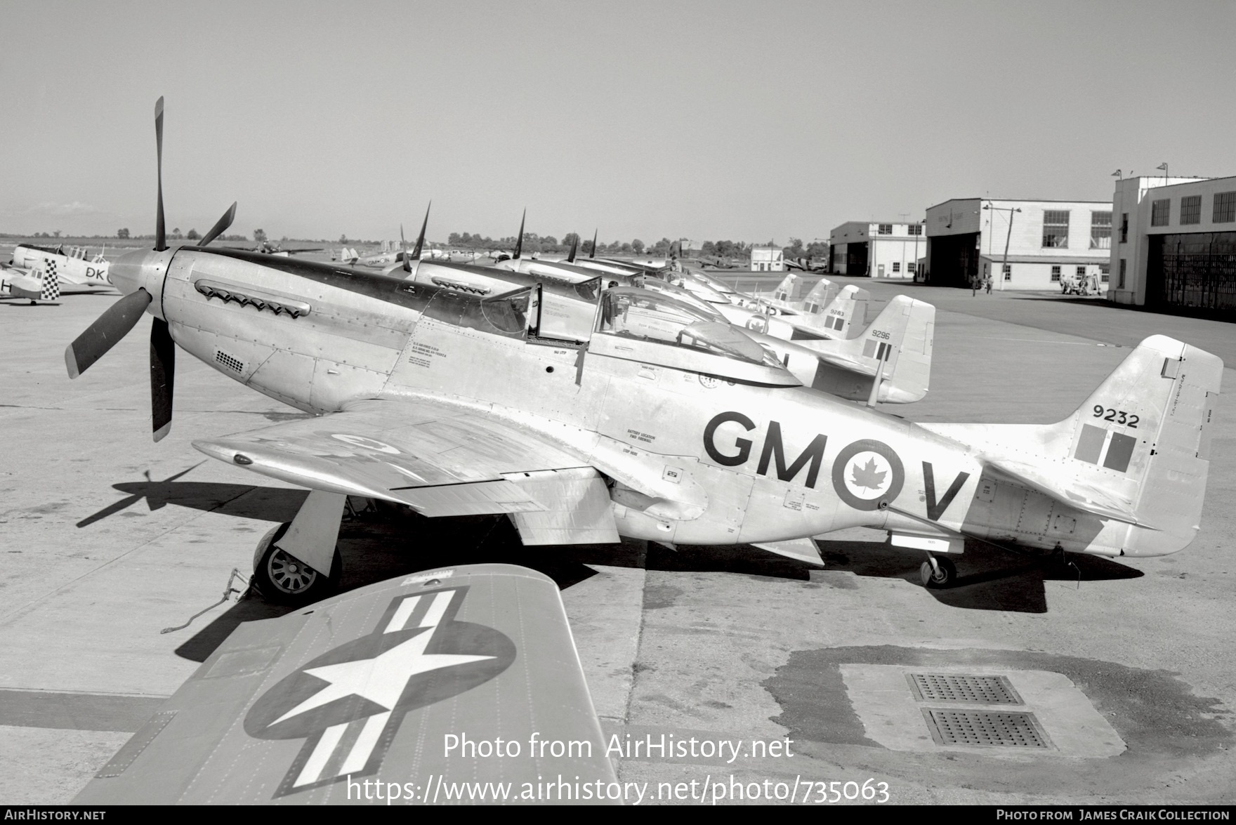 Aircraft Photo of 9232 | North American P-51D Mustang Mk4 | Canada - Air Force | AirHistory.net #735063