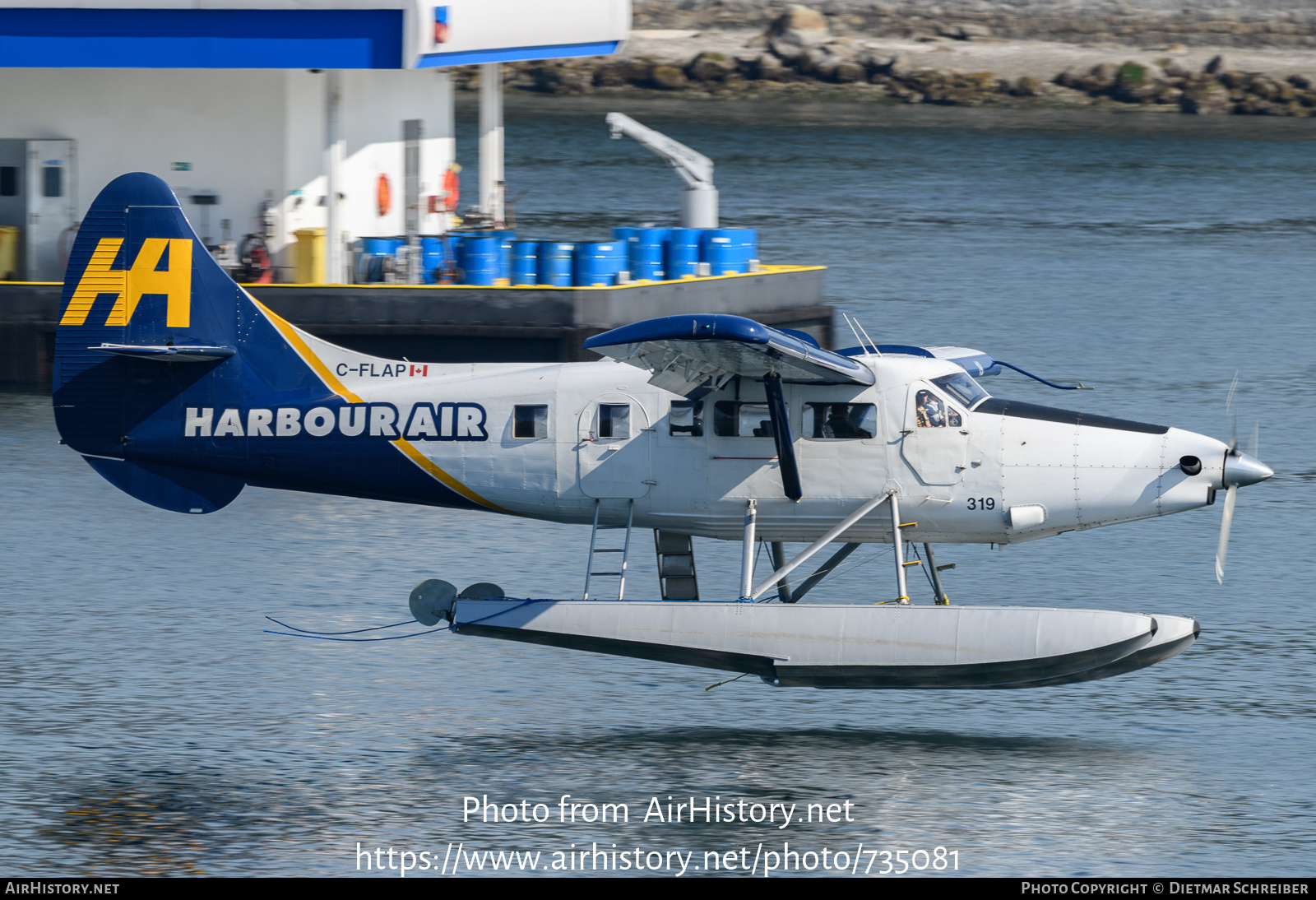 Aircraft Photo of C-FLAP | Vazar DHC-3T Turbine Otter | Harbour Air | AirHistory.net #735081