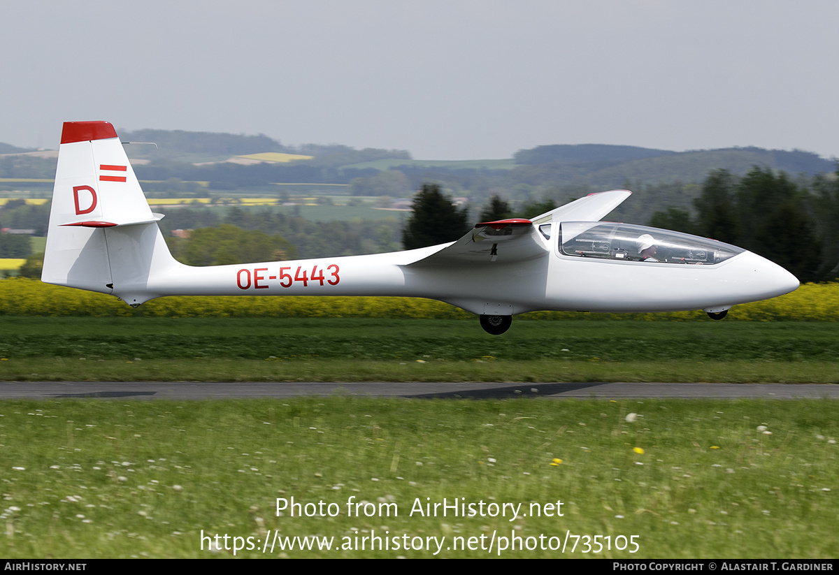 Aircraft Photo of OE-5443 | PZL-Bielsko SZD-50-3 Puchacz | AirHistory.net #735105