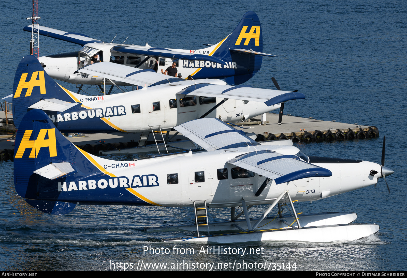 Aircraft Photo of C-GHAQ | Vazar DHC-3T Turbine Otter | Harbour Air | AirHistory.net #735144