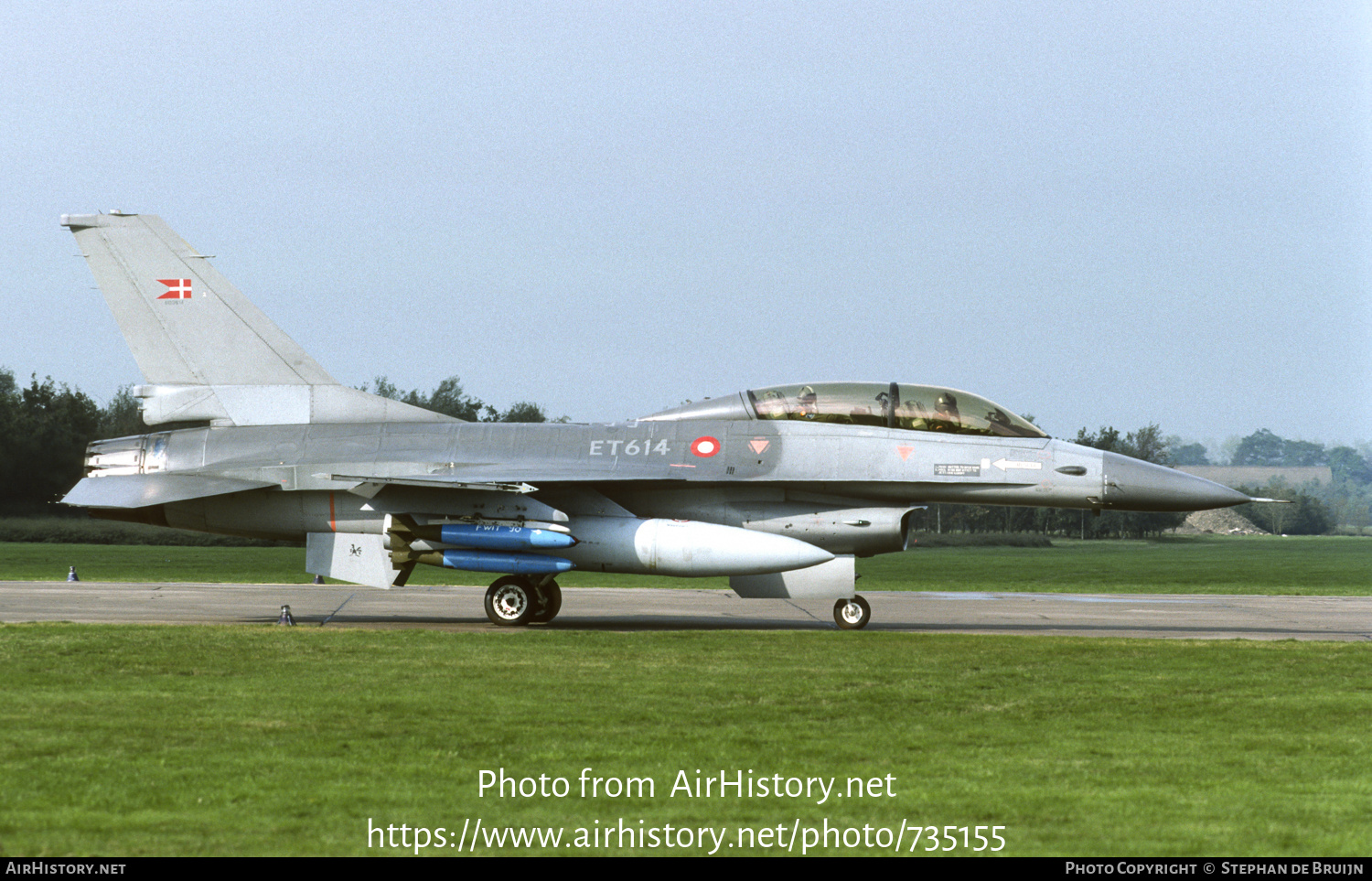 Aircraft Photo of ET-614 | General Dynamics F-16B Fighting Falcon | Denmark - Air Force | AirHistory.net #735155