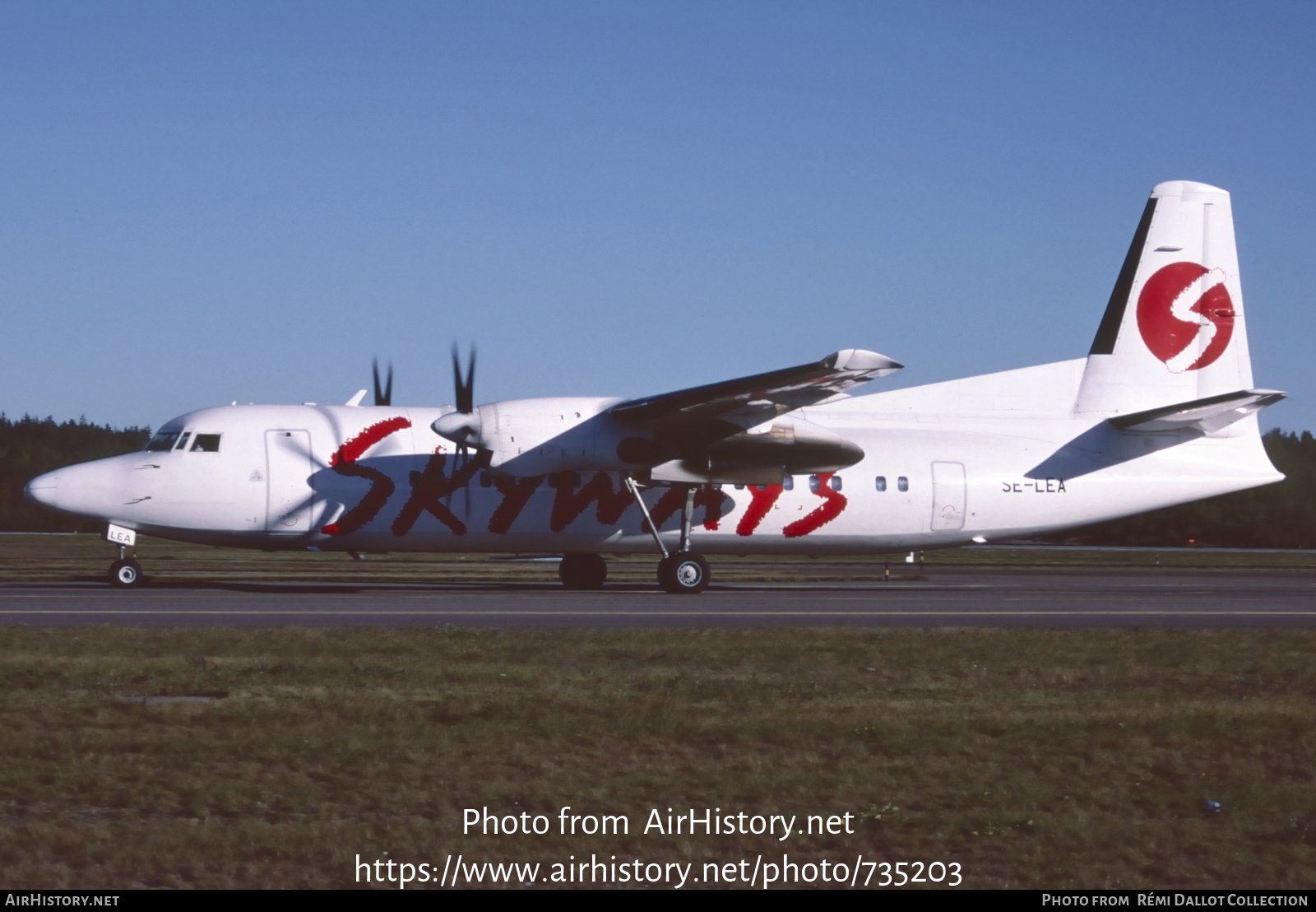 Aircraft Photo of SE-LEA | Fokker 50 | Skyways | AirHistory.net #735203