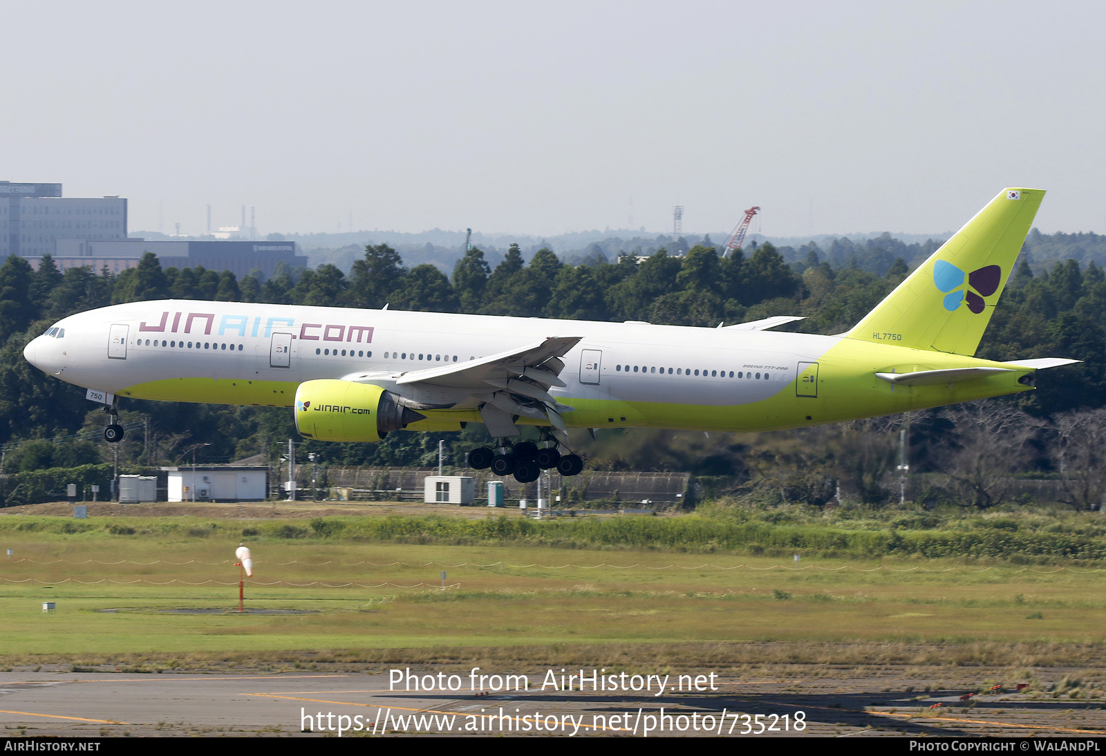 Aircraft Photo of HL7750 | Boeing 777-2B5/ER | Jin Air | AirHistory.net #735218