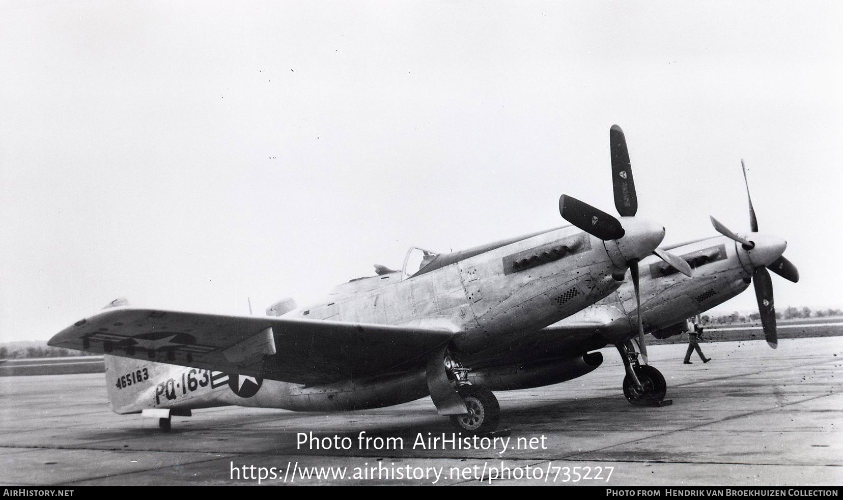 Aircraft Photo of 44-68163 / PQ163 | North American F-82B Twin Mustang | USA - Air Force | AirHistory.net #735227