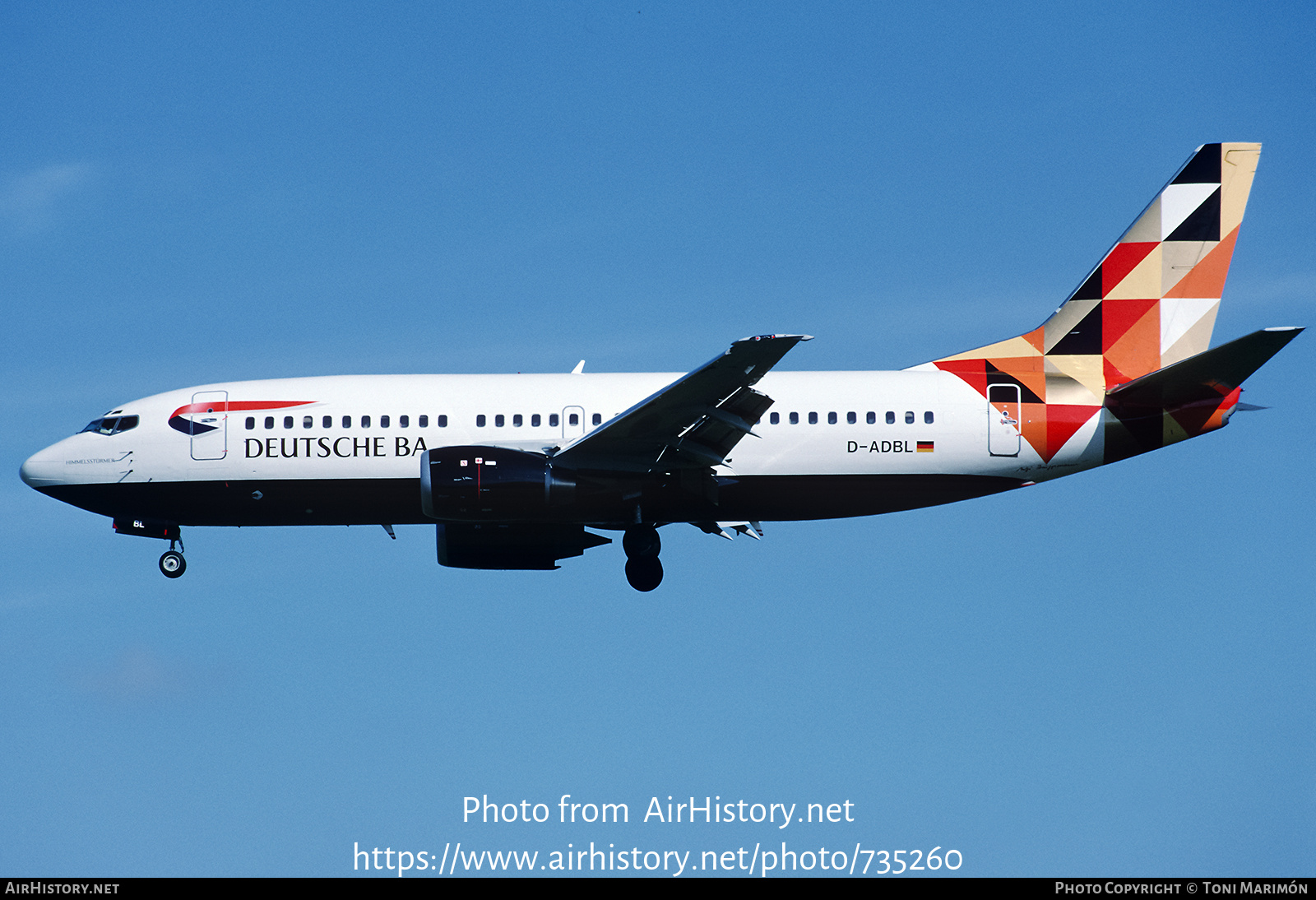 Aircraft Photo of D-ADBL | Boeing 737-31S | Deutsche BA | AirHistory.net #735260