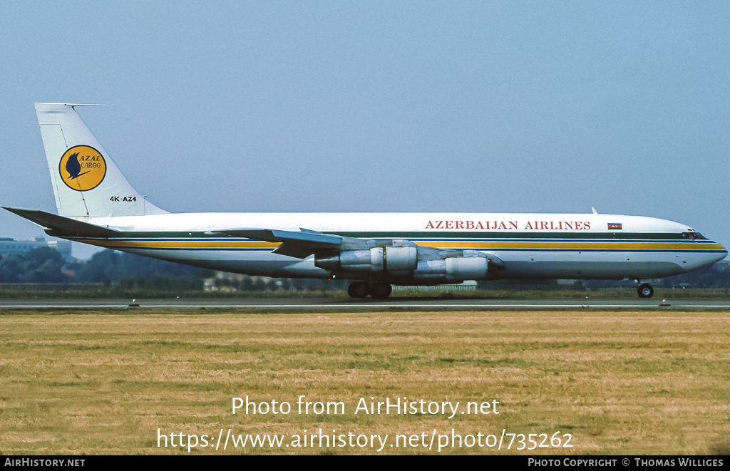 Aircraft Photo of 4K-AZ4 | Boeing 707-399C | Azerbaijan Airlines - AZAL - AHY Cargo | AirHistory.net #735262