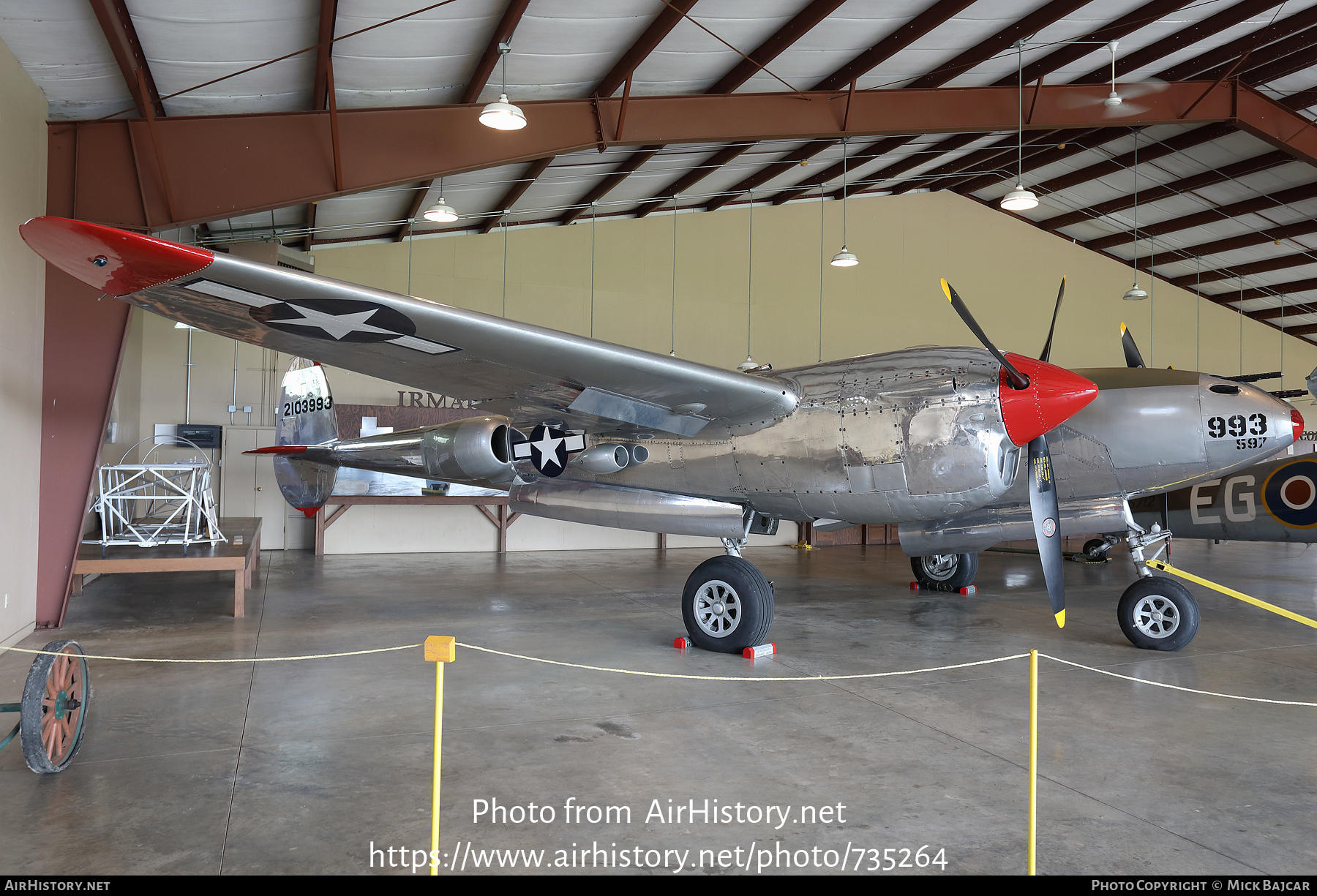 Aircraft Photo of 42-103993 / N3800L | Lockheed P-38L Lightning | USA - Air Force | AirHistory.net #735264