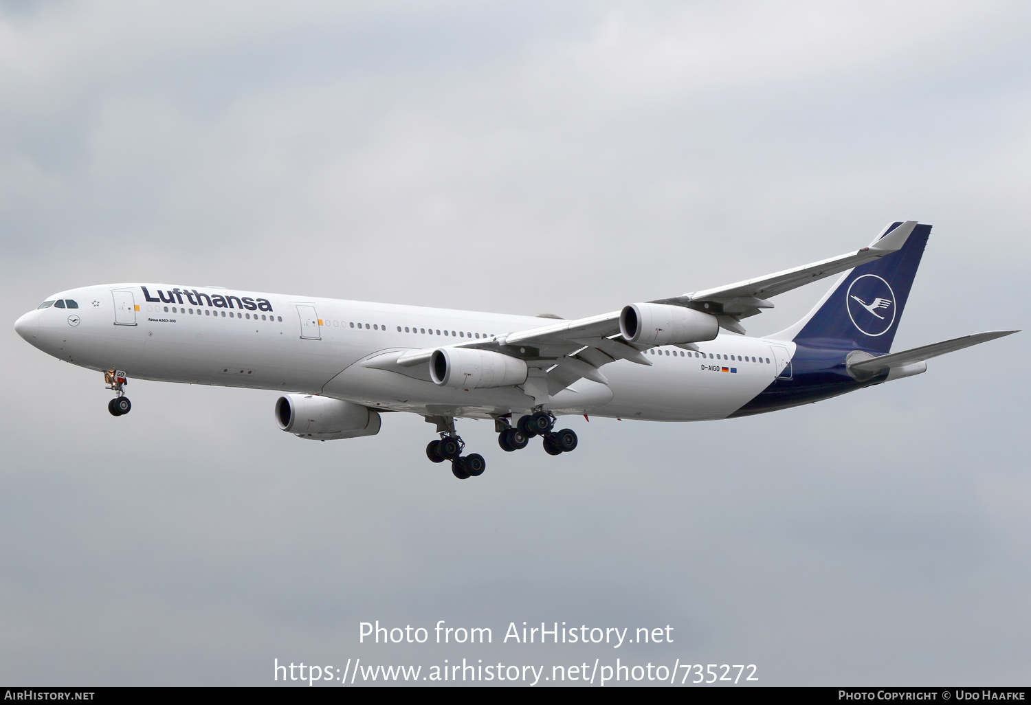 Aircraft Photo of D-AIGO | Airbus A340-313 | Lufthansa | AirHistory.net #735272