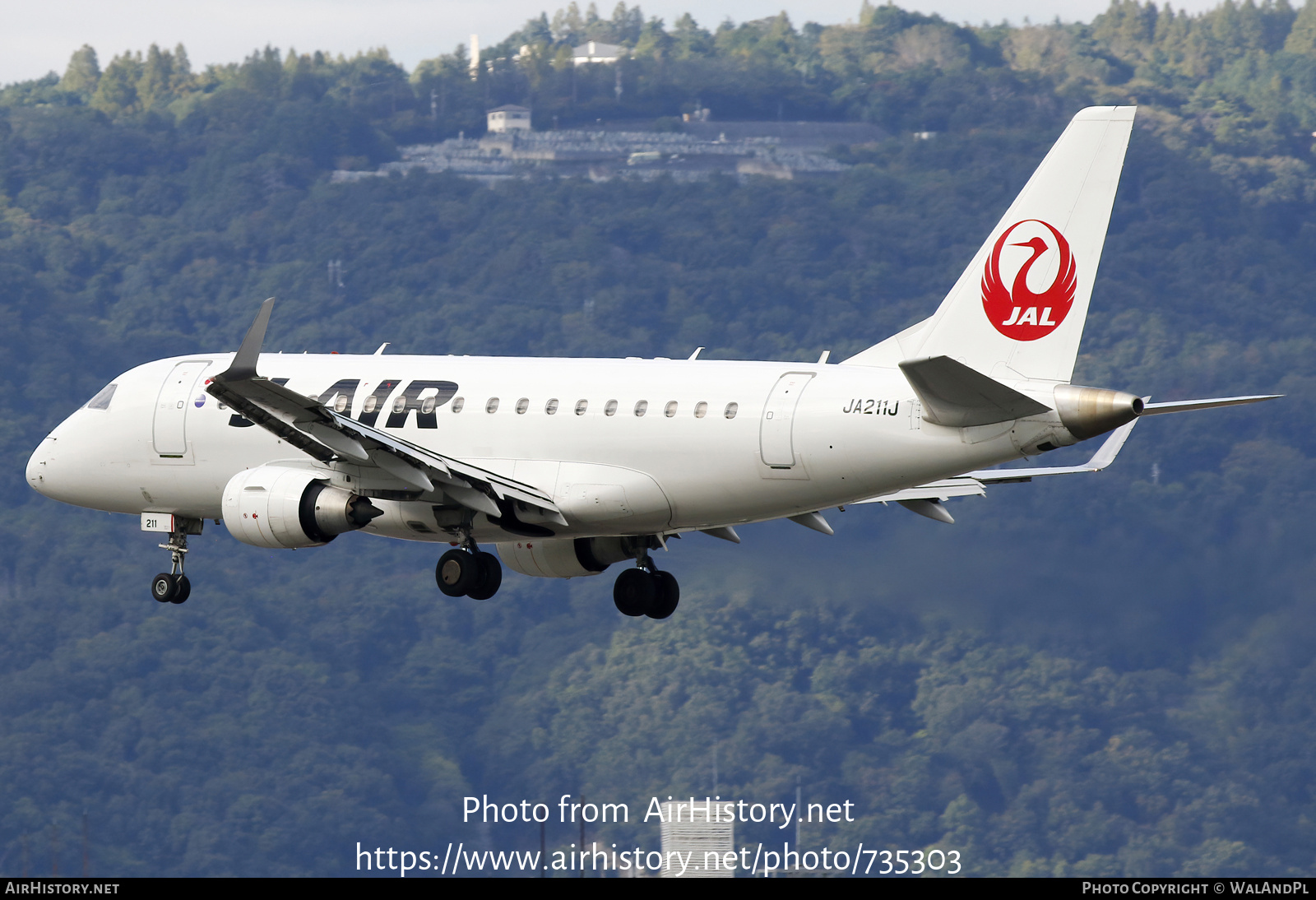 Aircraft Photo of JA211J | Embraer 170STD (ERJ-170-100STD) | J-Air | AirHistory.net #735303