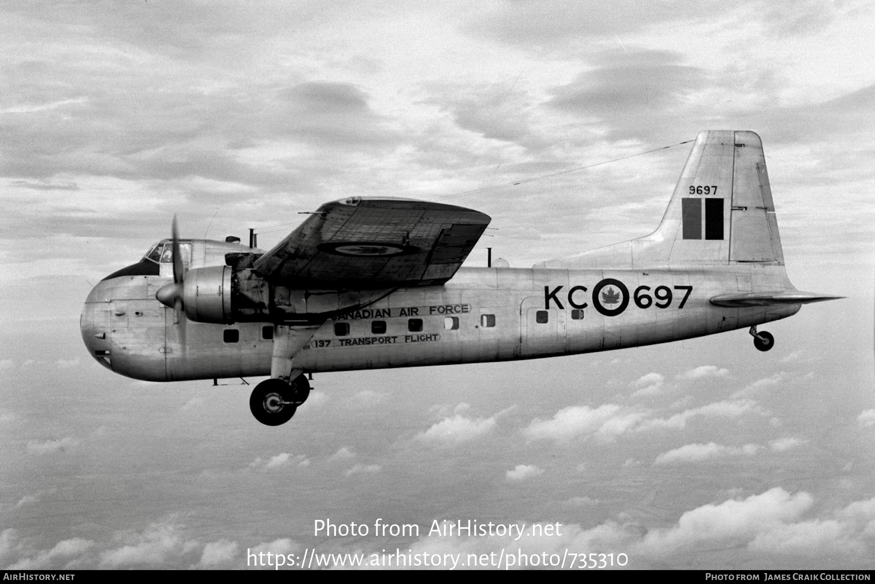 Aircraft Photo of 9697 | Bristol 170 Freighter | Canada - Air Force | AirHistory.net #735310