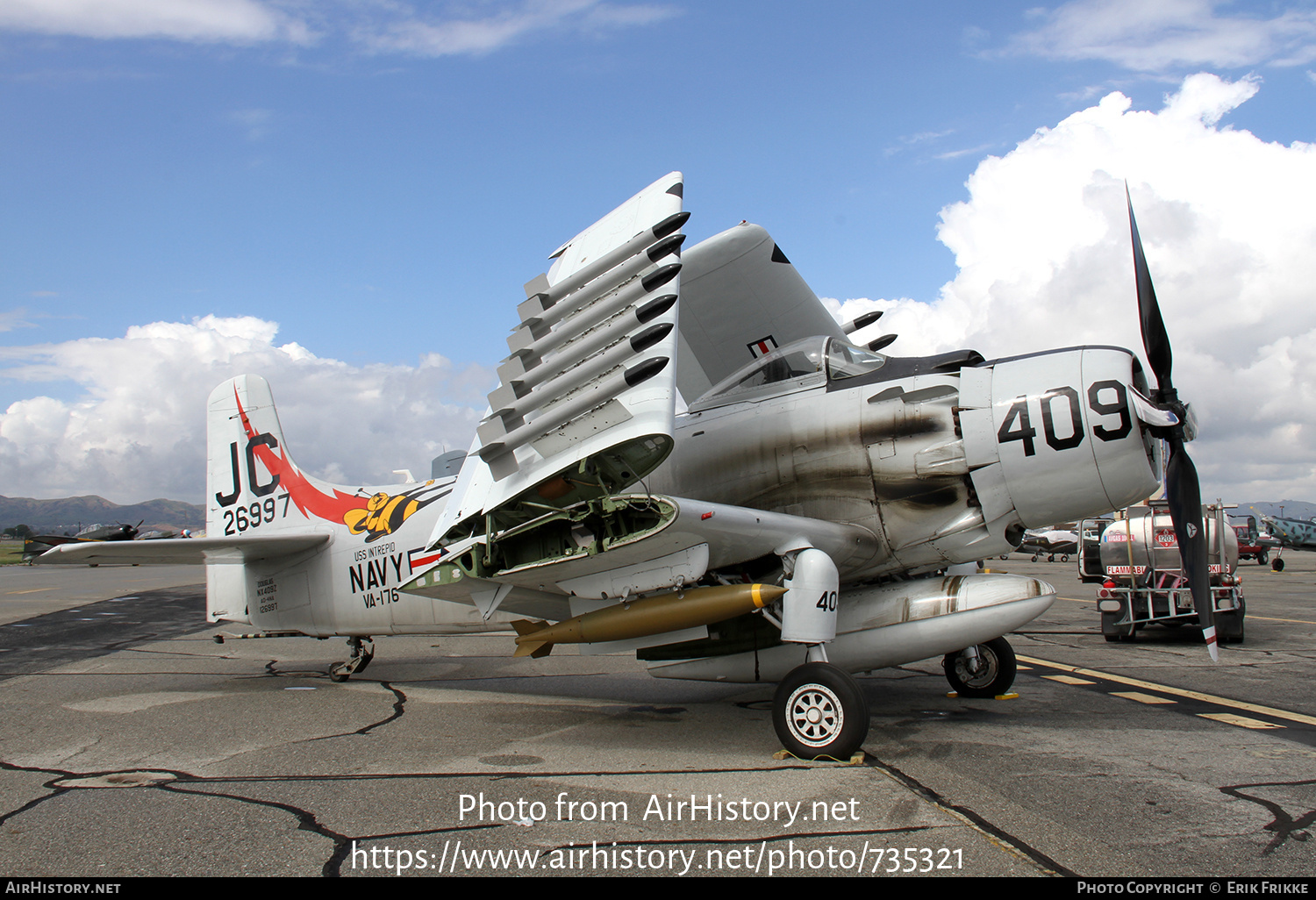 Aircraft Photo of N409Z / NX409Z / 126997 | Douglas A-1D Skyraider (AD-4NA) | USA - Navy | AirHistory.net #735321