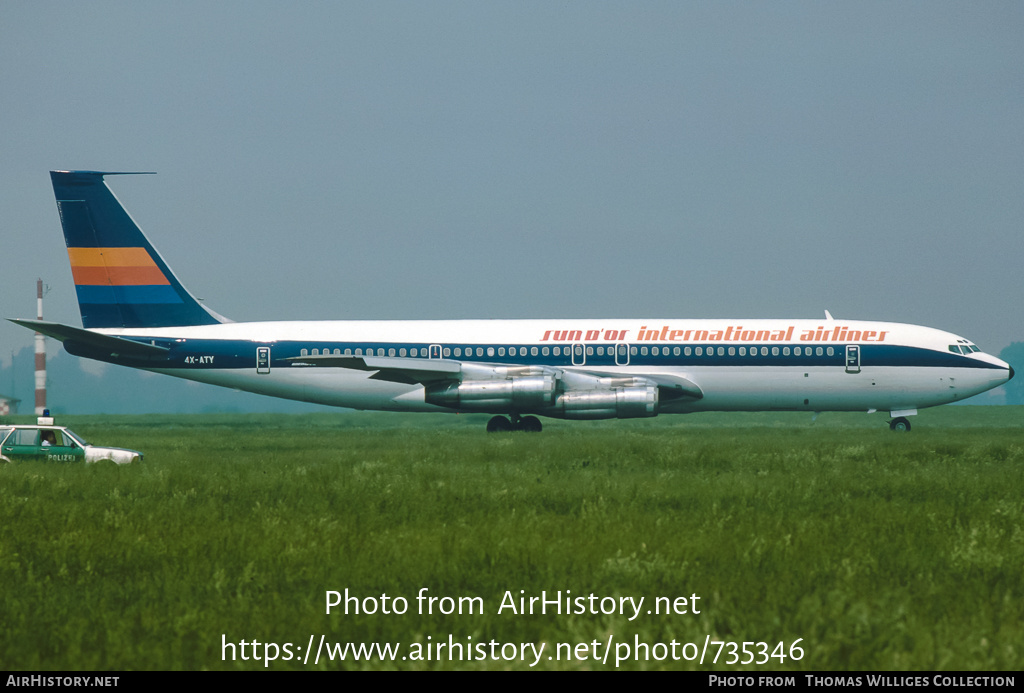 Aircraft Photo of 4X-ATY | Boeing 707-358C | Sun d'Or International Airlines | AirHistory.net #735346