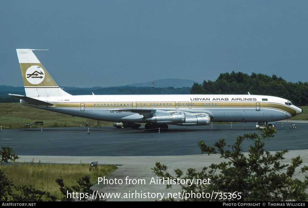 Aircraft Photo of 5A-DAK | Boeing 707-3L5C | Libyan Arab Airlines | AirHistory.net #735365