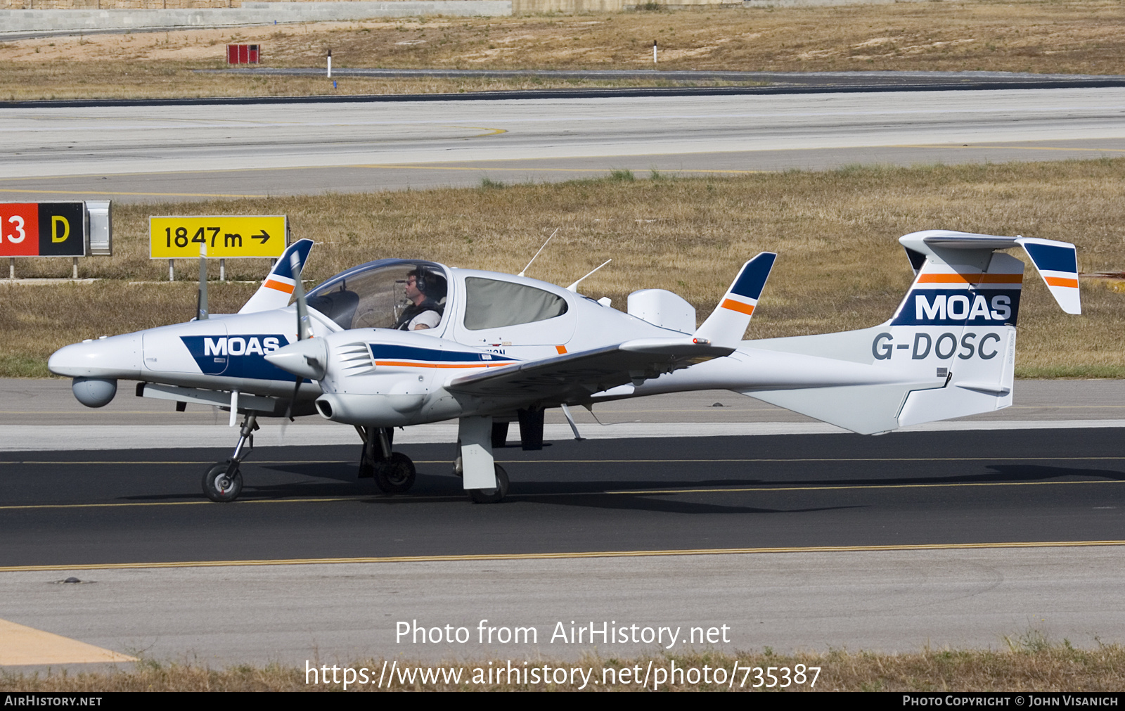 Aircraft Photo of G-DOSC | Diamond DA42 MPP Guardian | MOAS - Migrant Offshore Aid Station | AirHistory.net #735387