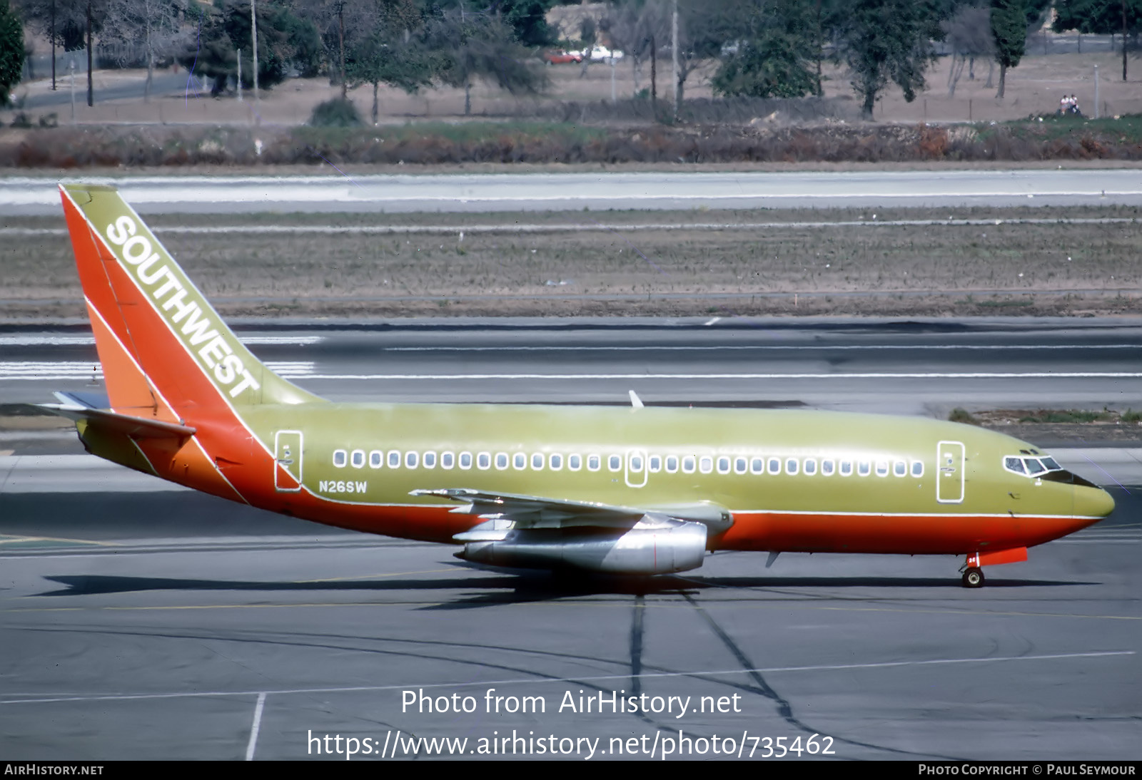 Aircraft Photo of N26SW | Boeing 737-2H4/Adv | Southwest Airlines | AirHistory.net #735462