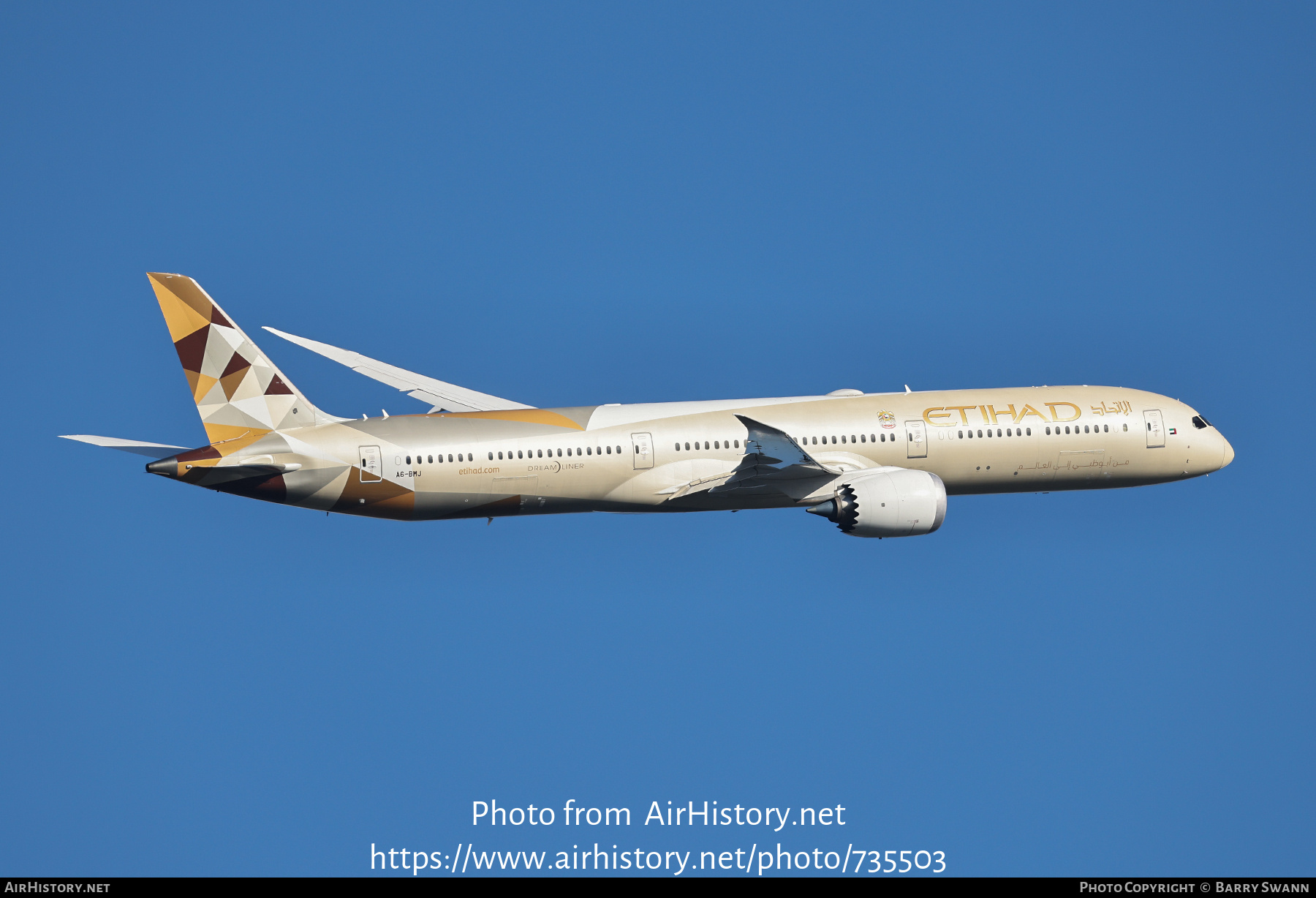 Aircraft Photo of A6-BMJ | Boeing 787-10 Dreamliner | Etihad Airways | AirHistory.net #735503