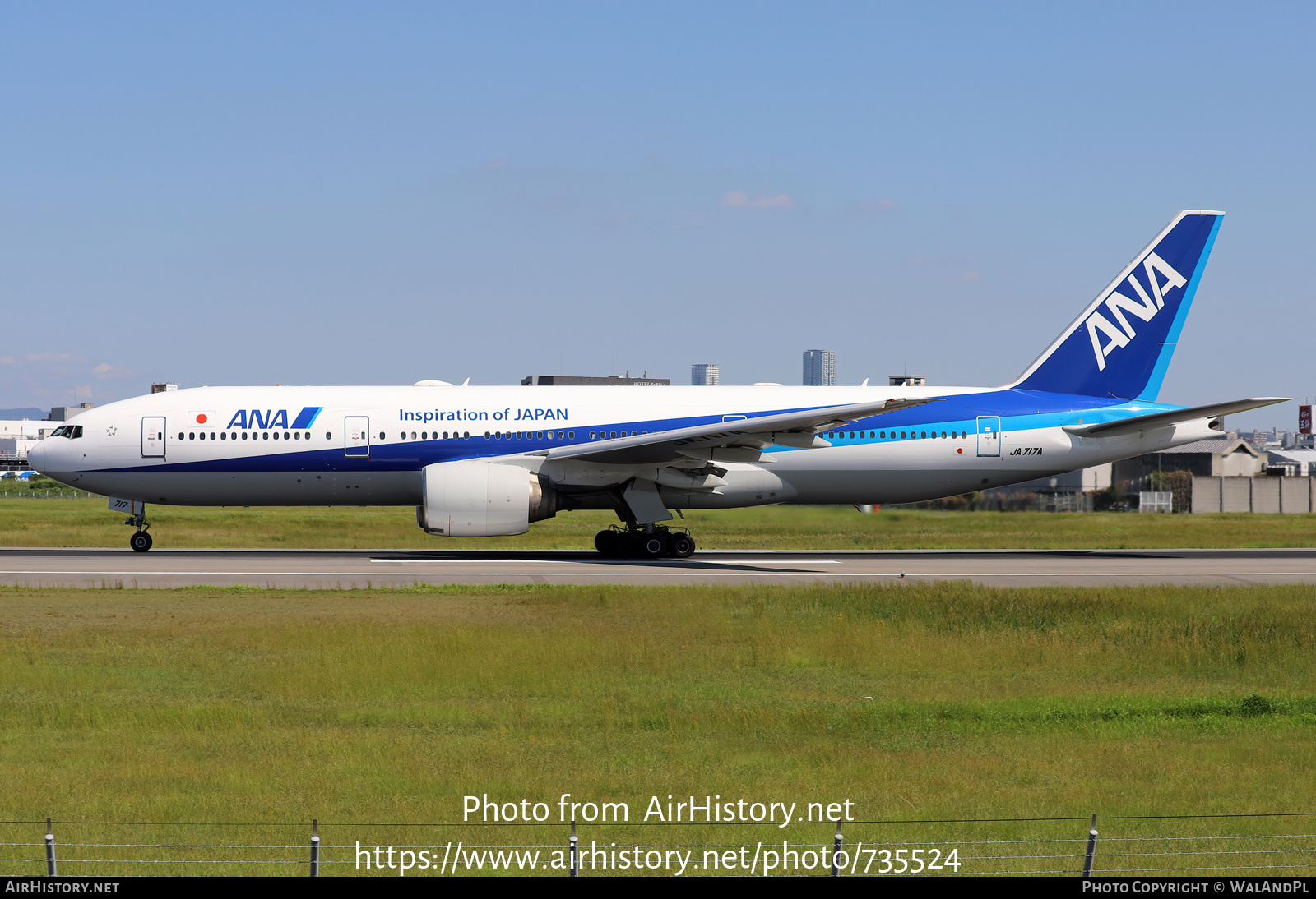 Aircraft Photo of JA717A | Boeing 777-281/ER | All Nippon Airways - ANA | AirHistory.net #735524