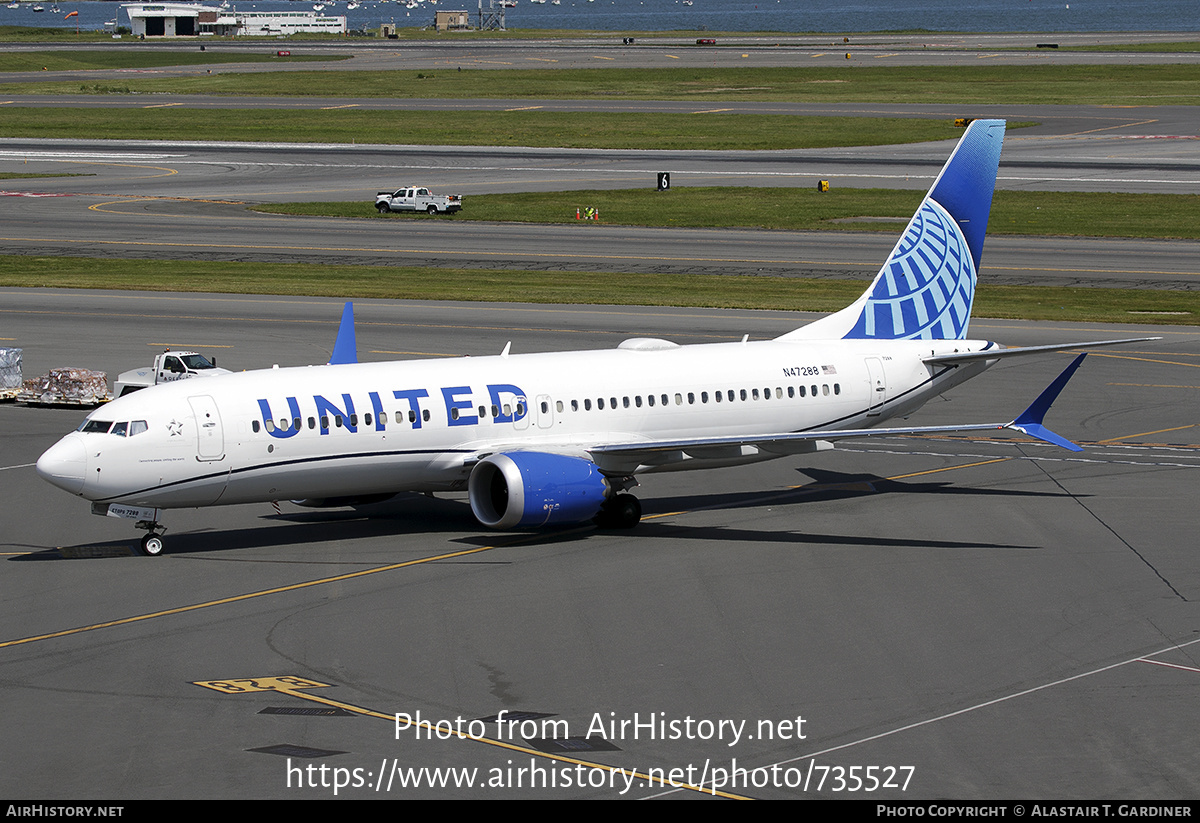 Aircraft Photo of N47288 | Boeing 737-8 Max 8 | United Airlines | AirHistory.net #735527