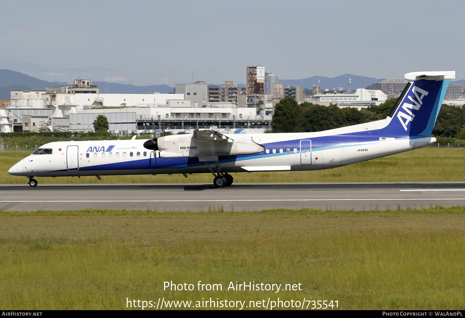 Aircraft Photo of JA854A | Bombardier DHC-8-402 Dash 8 | All Nippon Airways - ANA Wings | AirHistory.net #735541