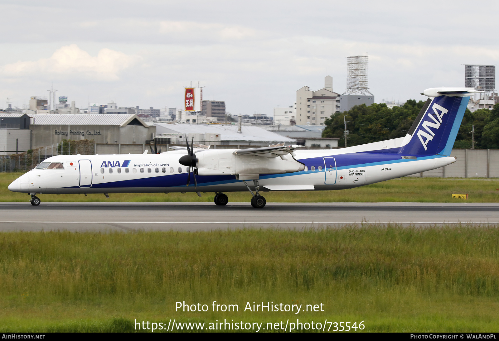 Aircraft Photo of JA843A | Bombardier DHC-8-402 Dash 8 | All Nippon Airways - ANA Wings | AirHistory.net #735546