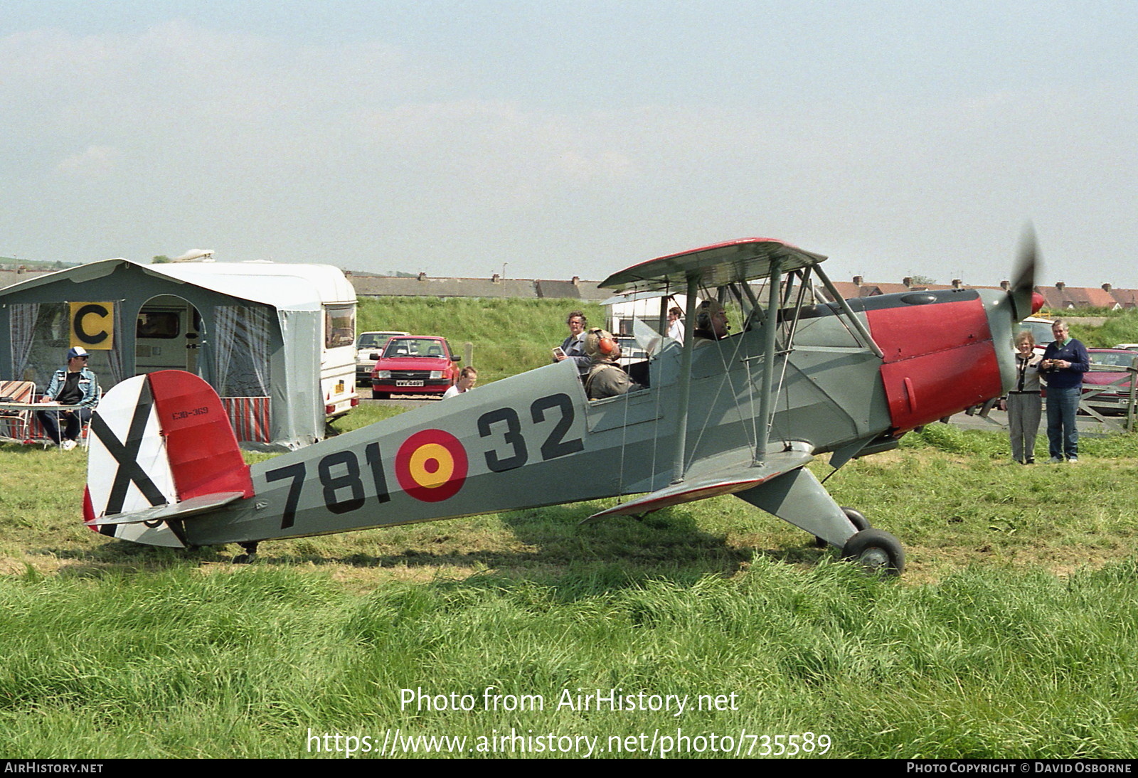 Aircraft Photo of G-BPDM / E3B-369 | CASA 1-131E Series 2000 Jungmann | Spain - Air Force | AirHistory.net #735589