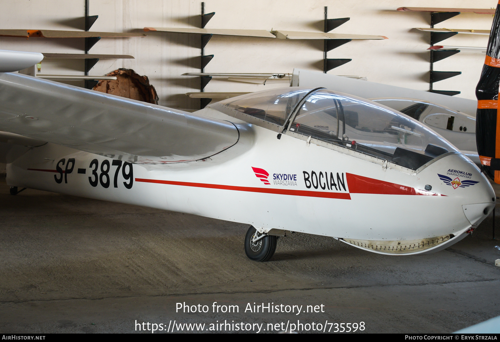 Aircraft Photo of SP-3879 | PZL-Bielsko SZD-9BIS Bocian 1E | Aeroklub Warszawski | AirHistory.net #735598