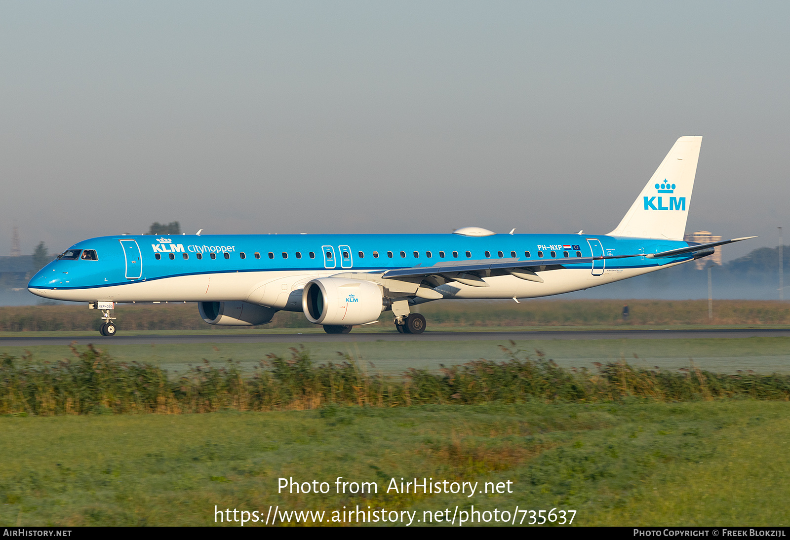 Aircraft Photo of PH-NXP | Embraer 195-E2 (ERJ-190-400) | KLM Cityhopper | AirHistory.net #735637