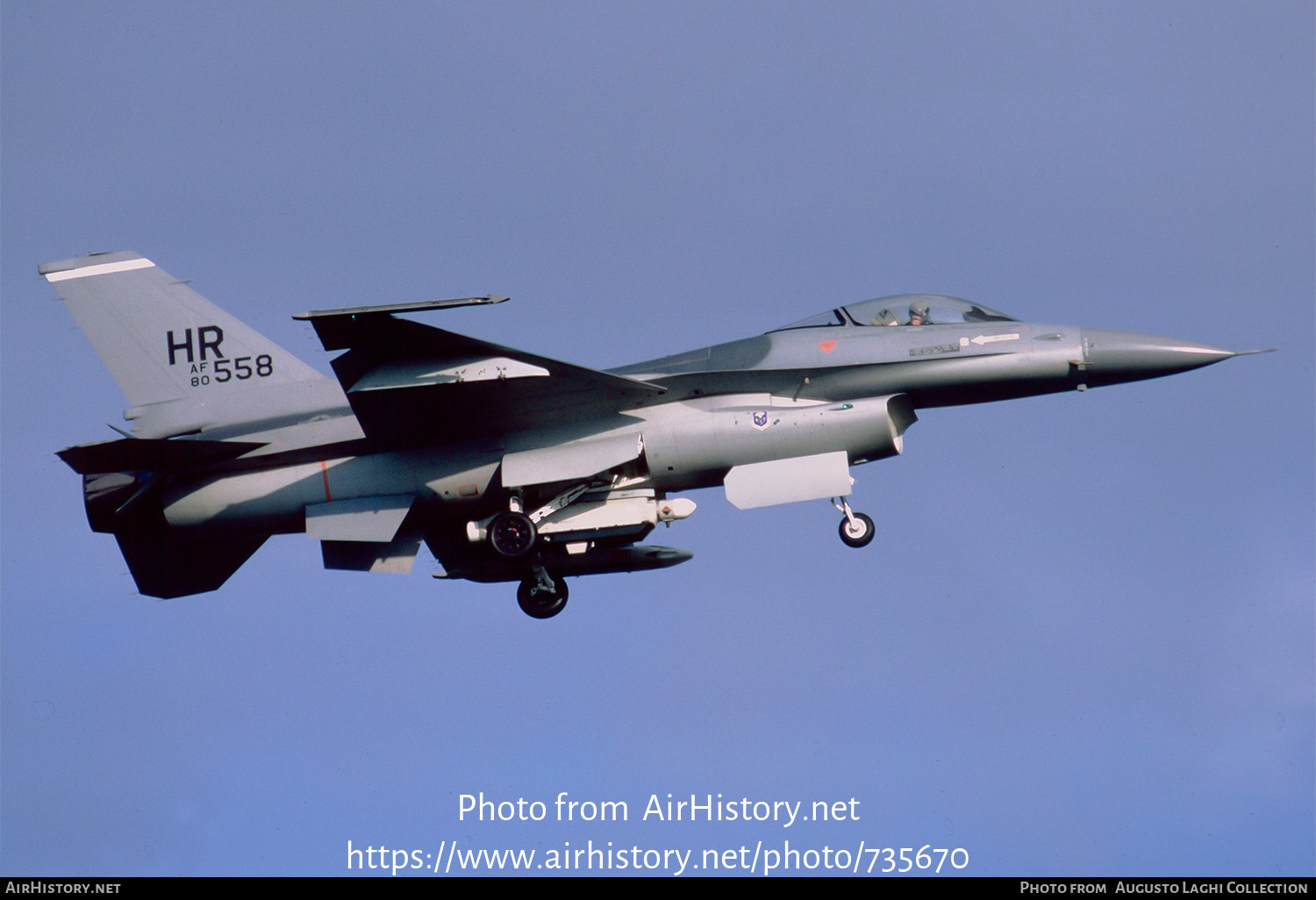 Aircraft Photo of 80-0558 / AF80-558 | General Dynamics F-16A Fighting Falcon | USA - Air Force | AirHistory.net #735670