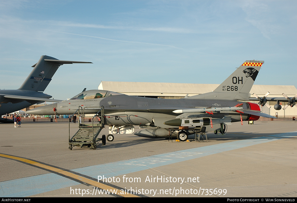 Aircraft Photo of 87-0268 / AF87-268 | General Dynamics F-16C Fighting Falcon | USA - Air Force | AirHistory.net #735699