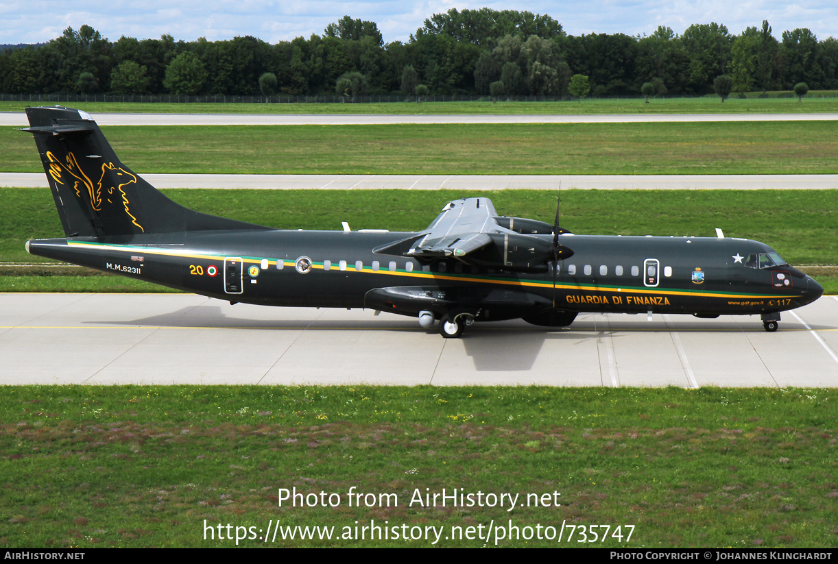 Aircraft Photo of MM62311 | ATR ATR-72-600MPA | Italy - Guardia di Finanza | AirHistory.net #735747