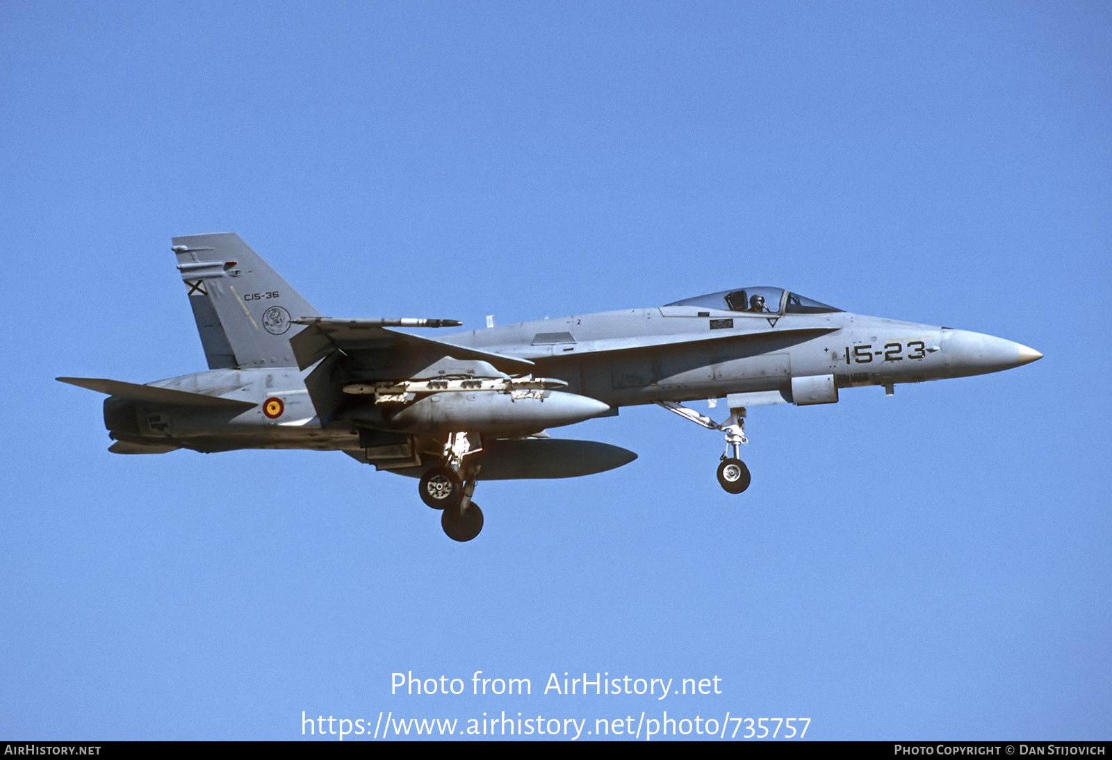 Aircraft Photo of C.15-36 | McDonnell Douglas EF-18A Hornet | Spain - Air Force | AirHistory.net #735757