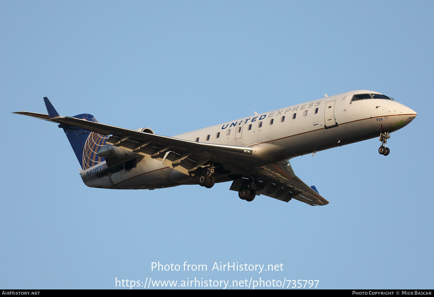 Aircraft Photo of N929EV | Bombardier CRJ-200ER (CL-600-2B19) | United Express | AirHistory.net #735797