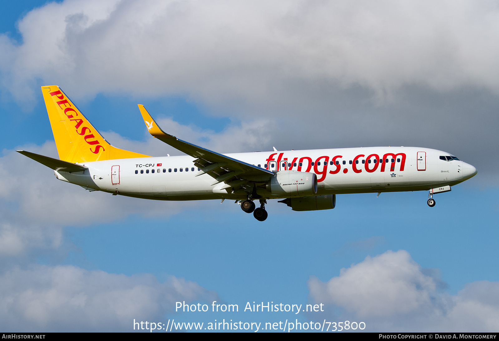 Aircraft Photo of TC-CPJ | Boeing 737-82R | Pegasus Airlines | AirHistory.net #735800