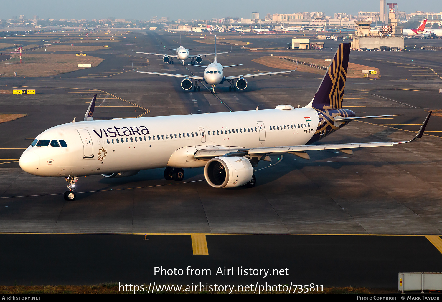 Aircraft Photo of VT-TVD | Airbus A321-251NX | Vistara | AirHistory.net #735811