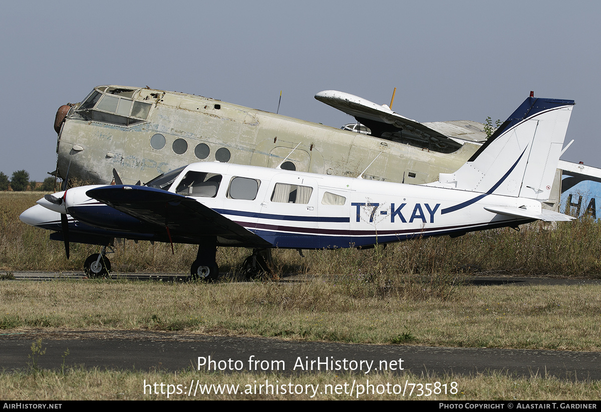 Aircraft Photo of T7-KAY | Piper PA-34-200T Seneca II | AirHistory.net #735818