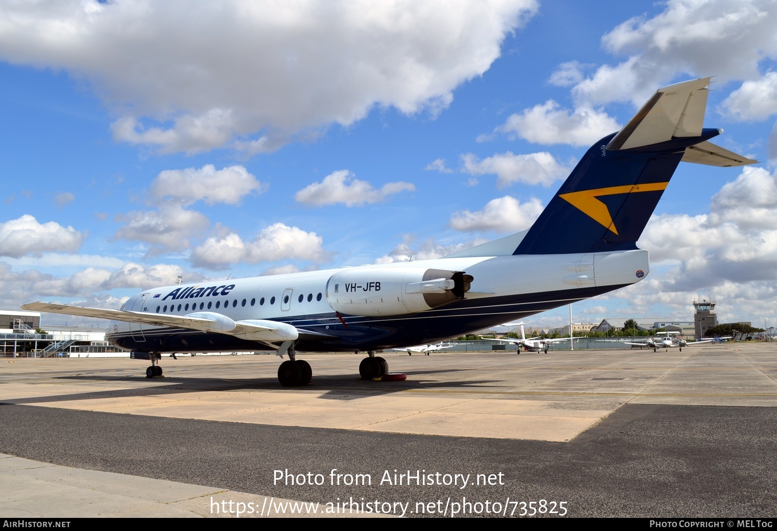 Aircraft Photo of VH-JFB | Fokker 70 (F28-0070) | Alliance Airlines | AirHistory.net #735825