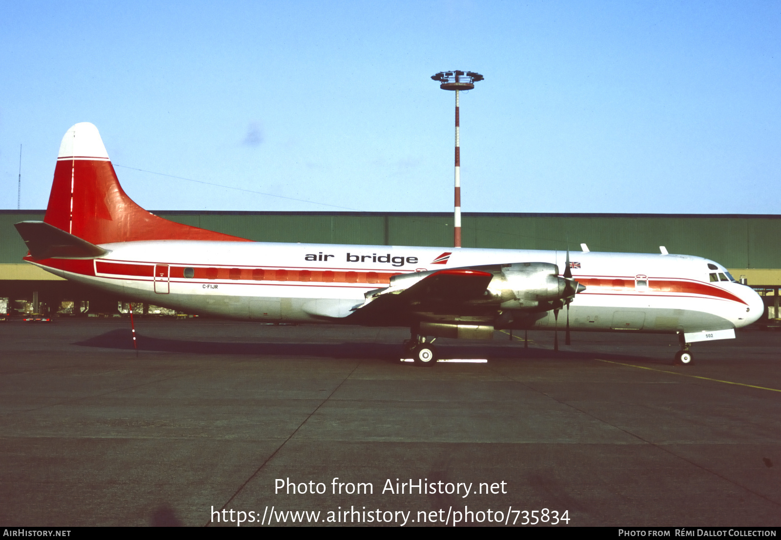 Aircraft Photo of C-FIJR | Lockheed L-188A(F) Electra | Air Bridge | AirHistory.net #735834