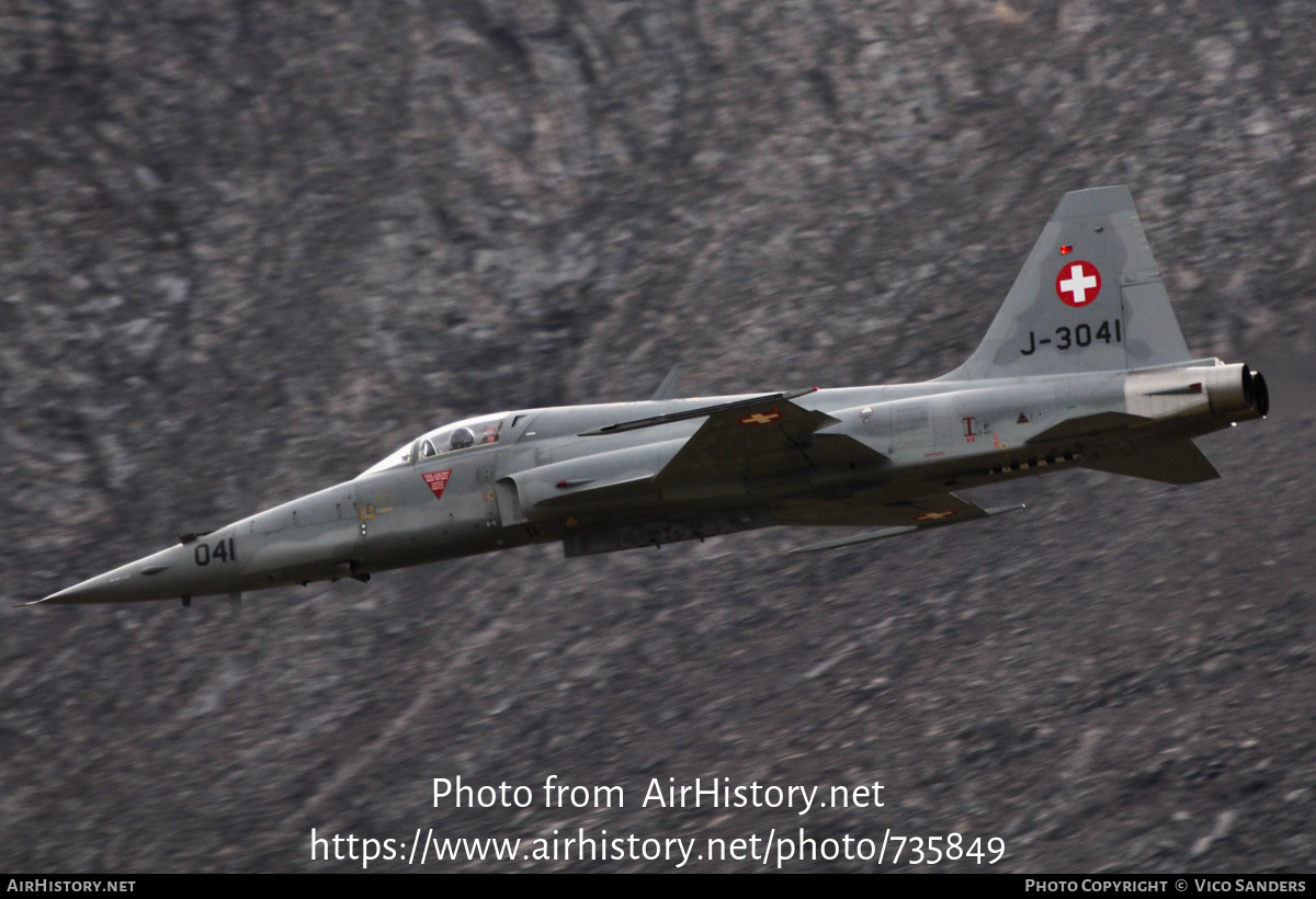 Aircraft Photo of J-3041 | Northrop F-5E Tiger II | Switzerland - Air Force | AirHistory.net #735849