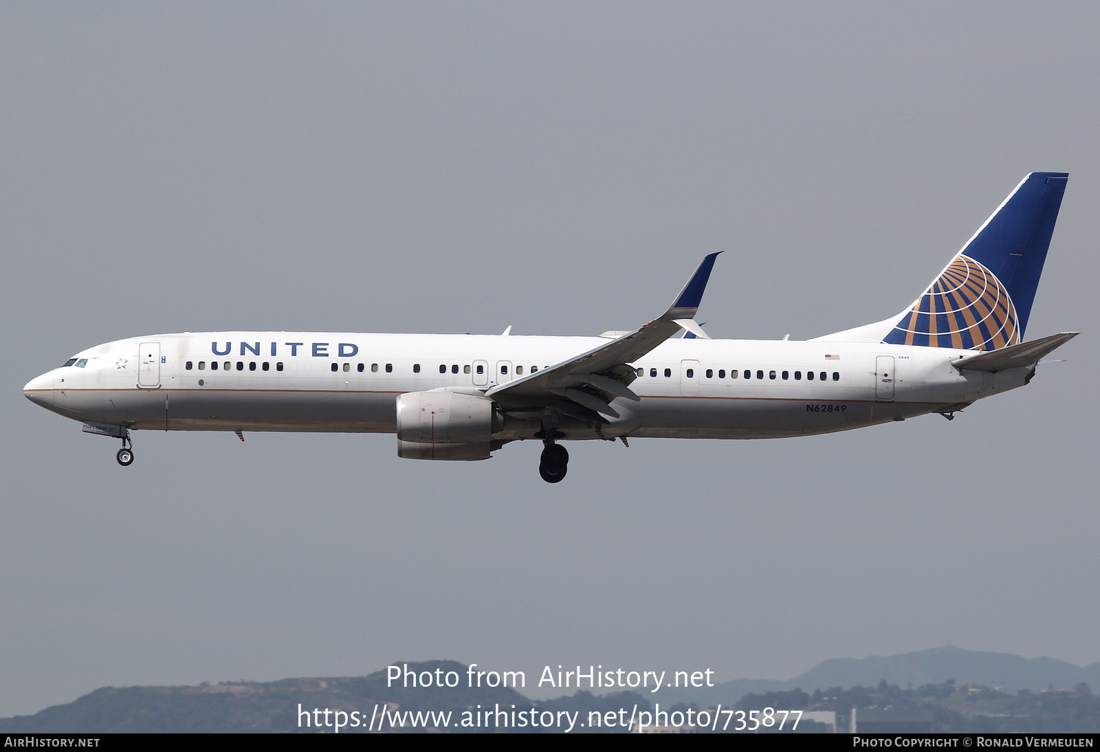 Aircraft Photo of N62849 | Boeing 737-924/ER | United Airlines | AirHistory.net #735877