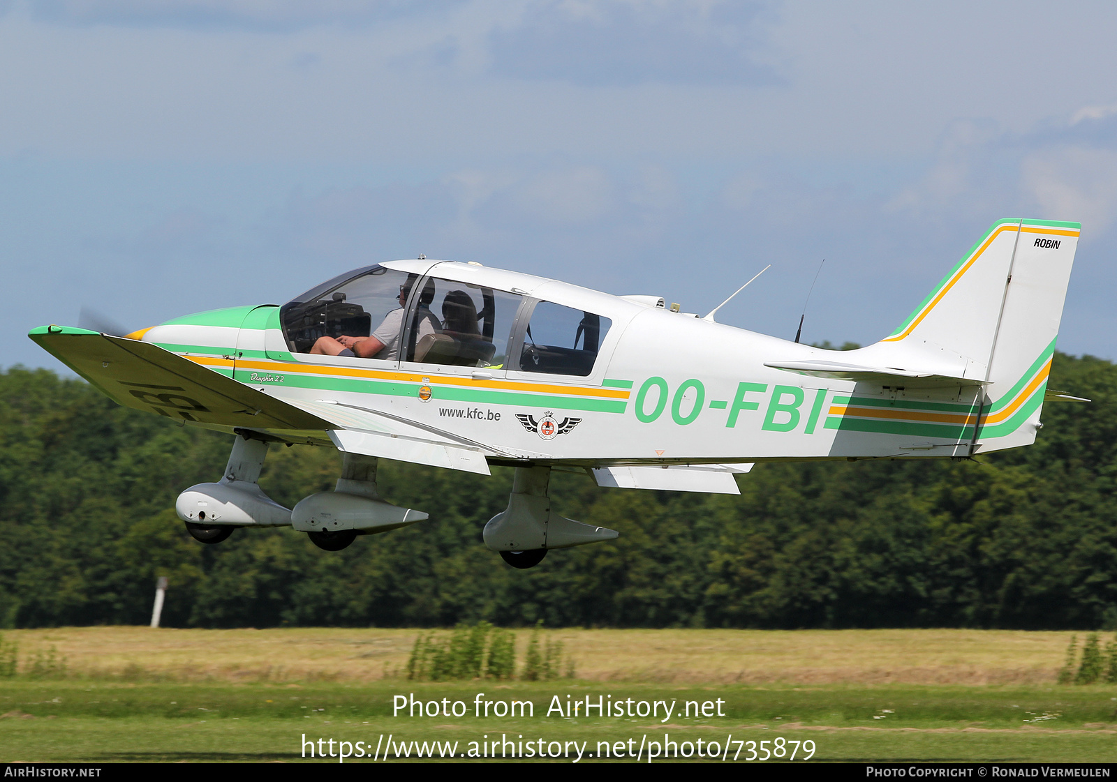 Aircraft Photo of OO-FBI | Robin DR-400-120 Dauphin 2+2 | Kortrijk Flying Club | AirHistory.net #735879