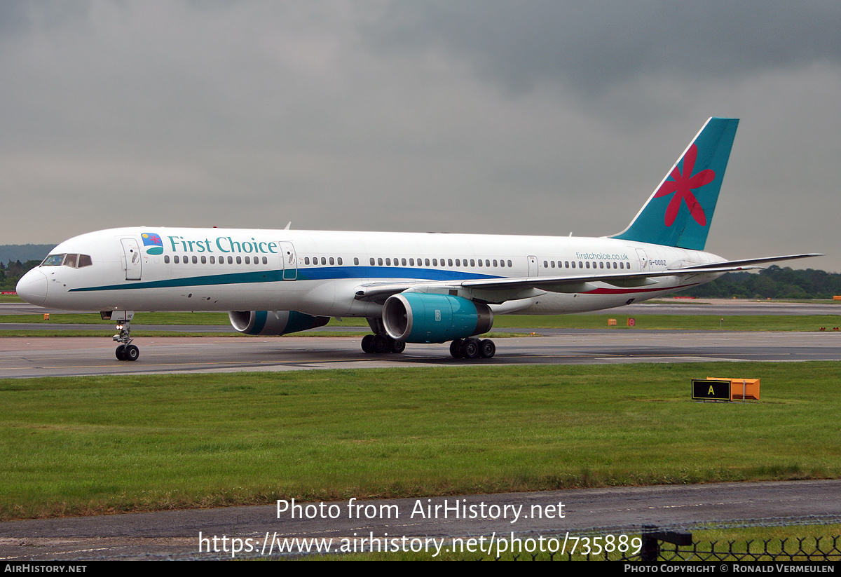 Aircraft Photo of G-OOOZ | Boeing 757-236 | First Choice Airways | AirHistory.net #735889