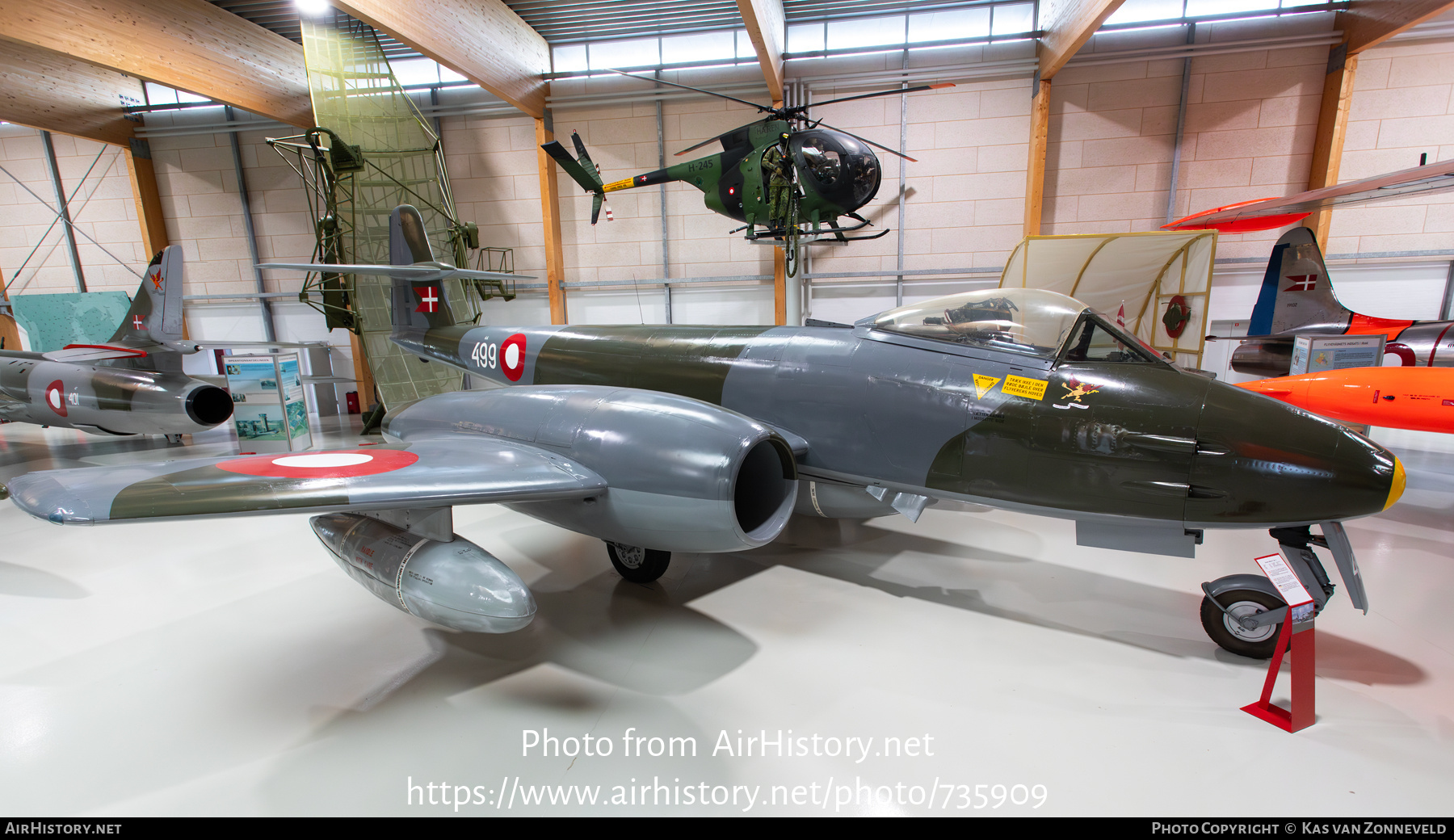 Aircraft Photo of 44-499 | Gloster Meteor F8 | Denmark - Air Force | AirHistory.net #735909