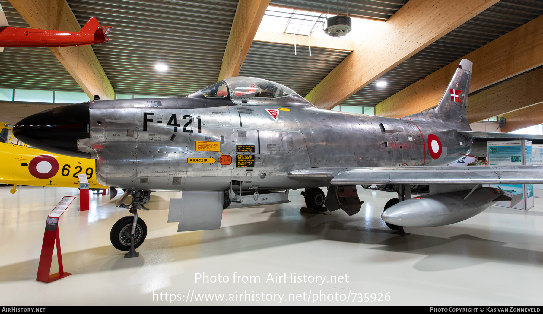 Aircraft Photo of F-421 | North American F-86D Sabre | Denmark - Air Force | AirHistory.net #735926