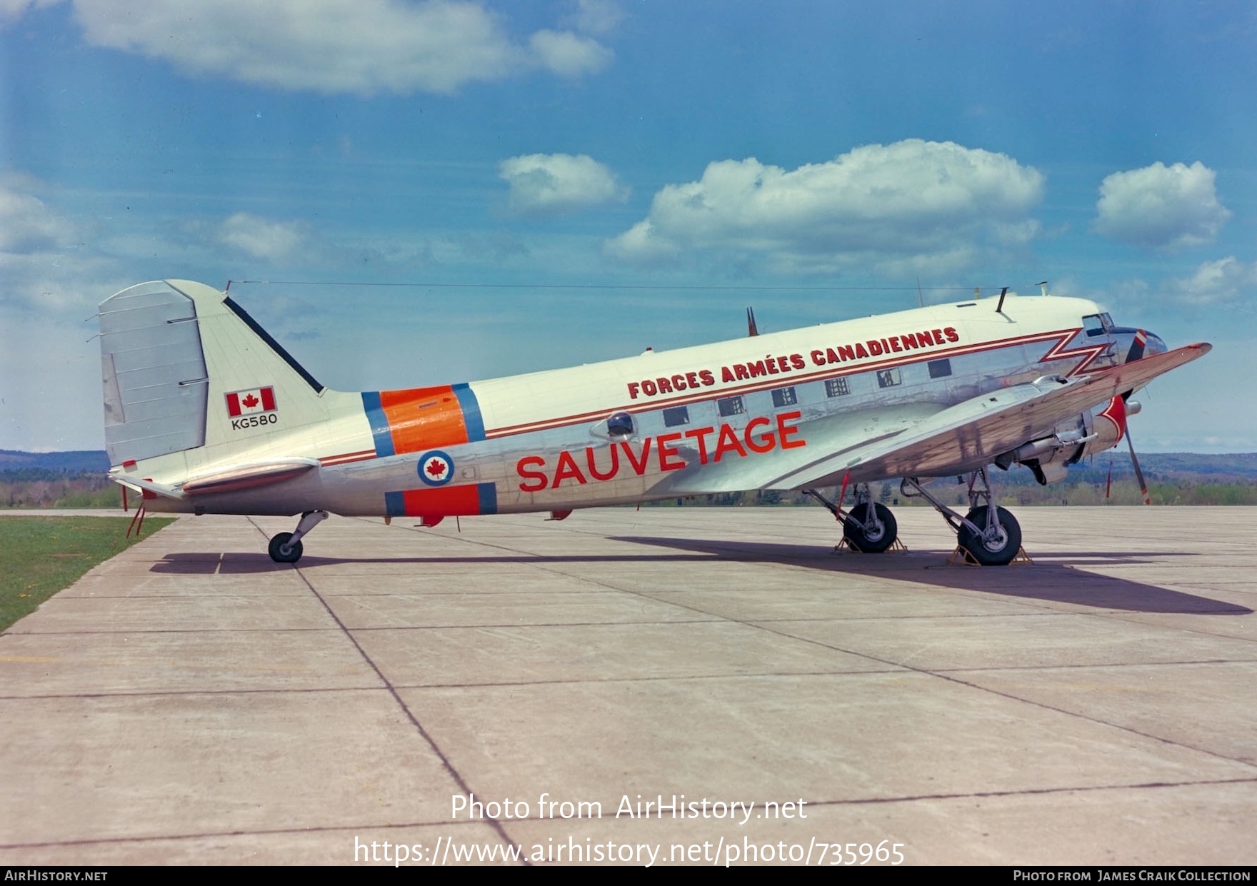 Aircraft Photo of KG580 | Douglas CC-129 Dakota 3N | Canada - Air Force | AirHistory.net #735965