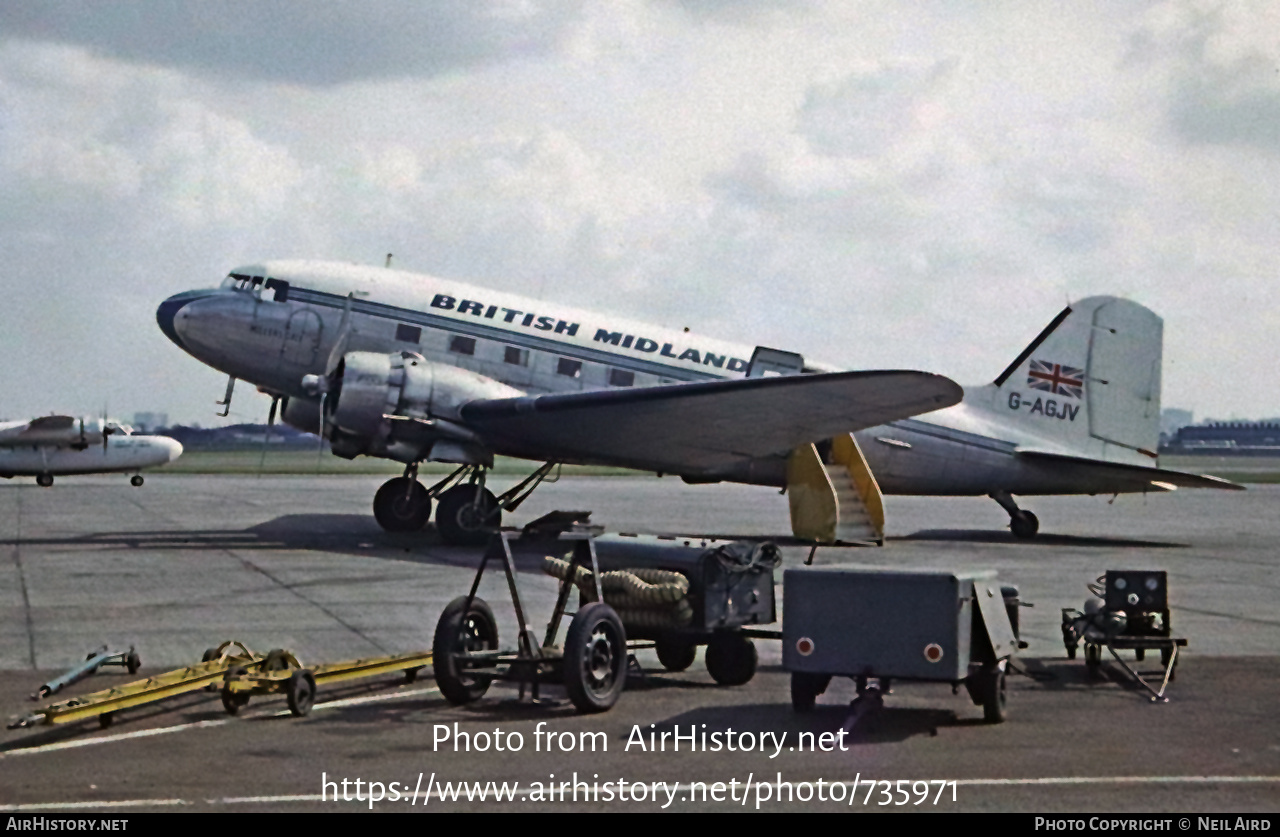 Aircraft Photo of G-AGJV | Douglas C-47A Skytrain | British Midland Airways - BMA | AirHistory.net #735971