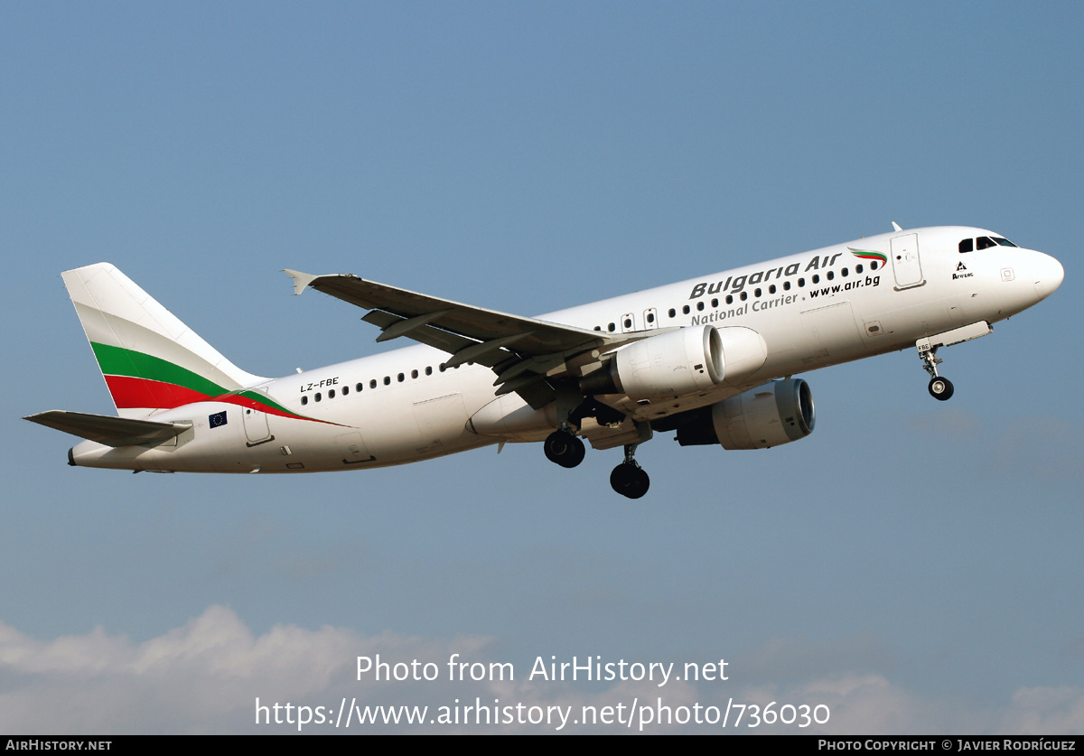 Aircraft Photo of LZ-FBE | Airbus A320-214 | Bulgaria Air | AirHistory.net #736030