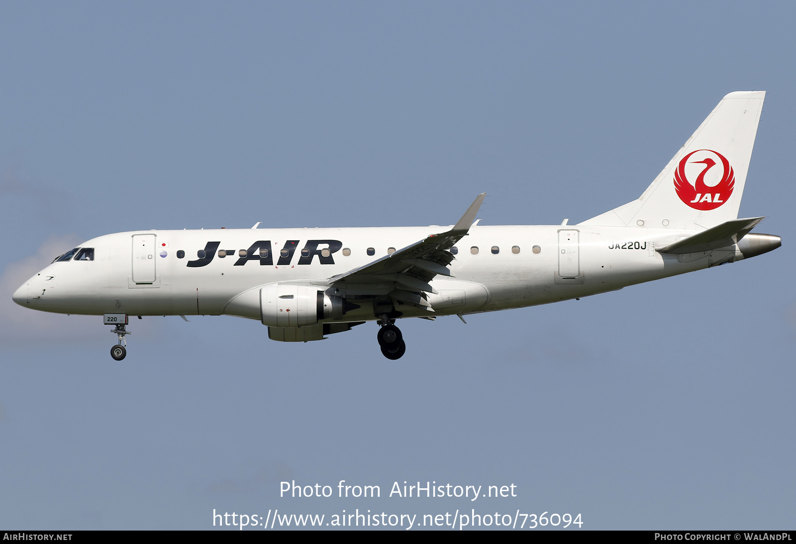 Aircraft Photo of JA220J | Embraer 170STD (ERJ-170-100STD) | J-Air | AirHistory.net #736094